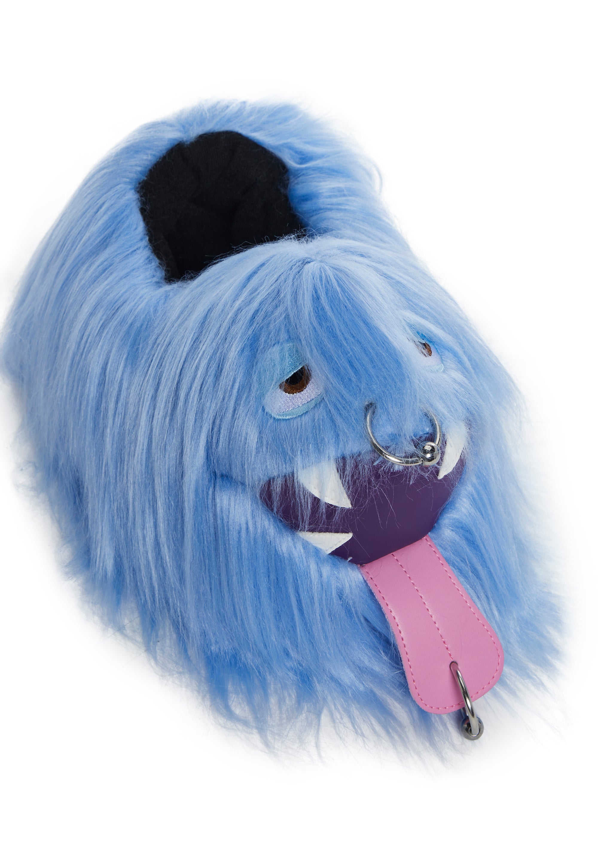 Case Of The Grumpies Fuzzy Slippers - Kooky Monster