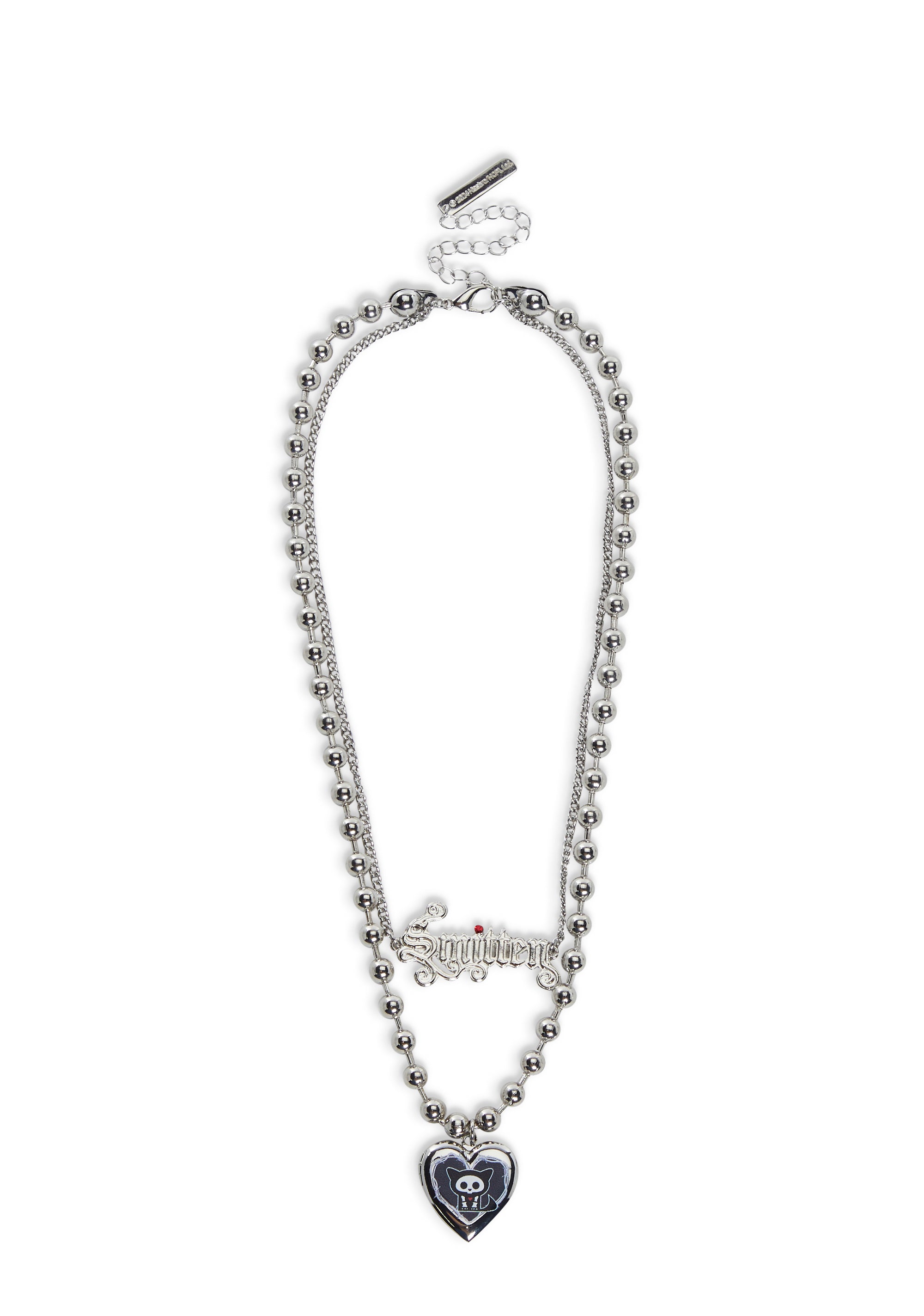 Dolls Kill x Skelanimals Ball Chain Kit Locket Smitten