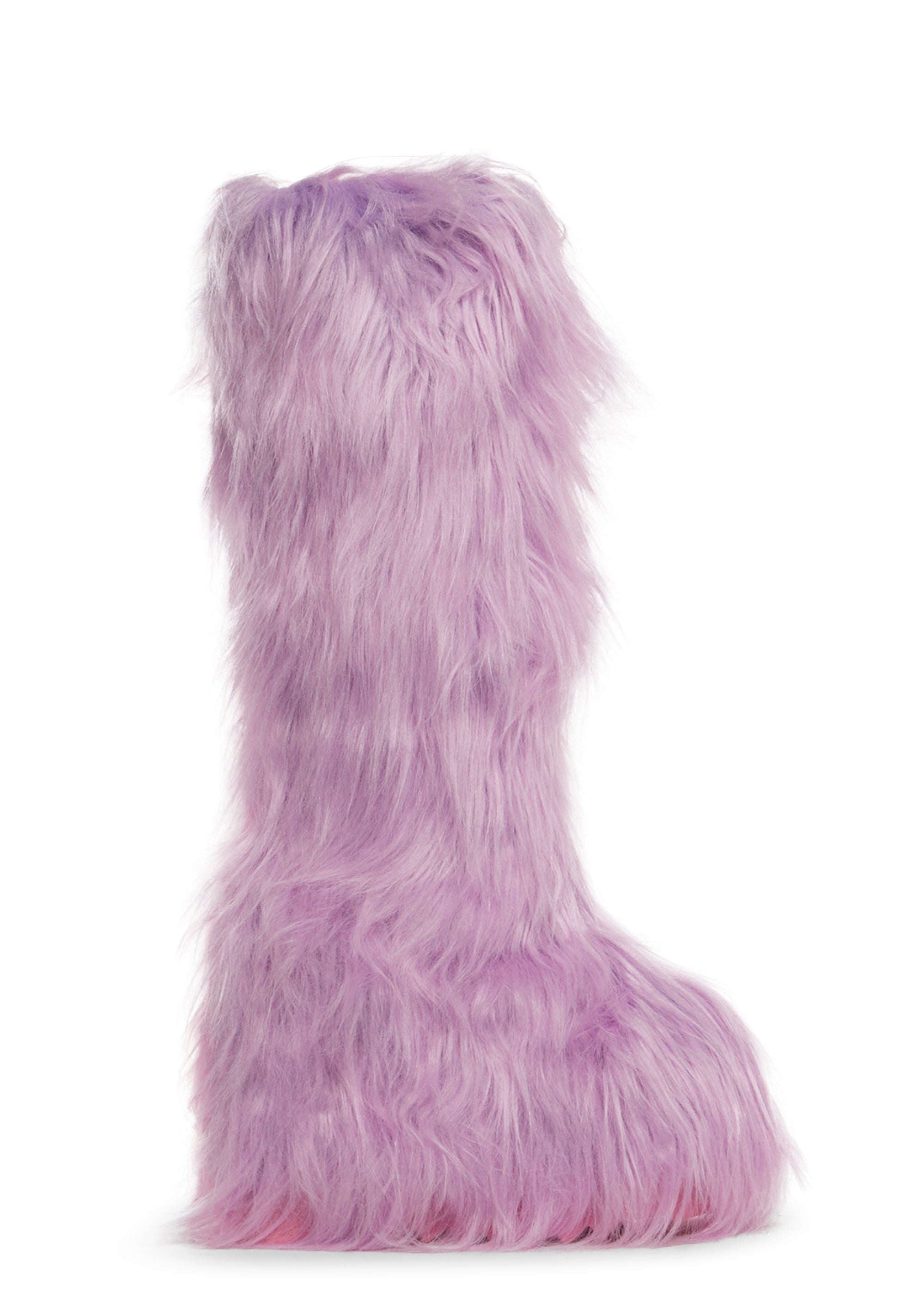 Liquid Rhythm Faux Fur Boots - Pink