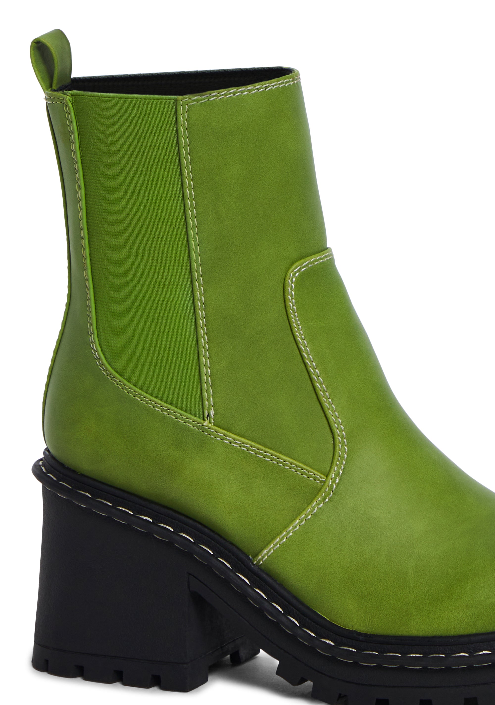 Off The Record Ankle Boots - Green