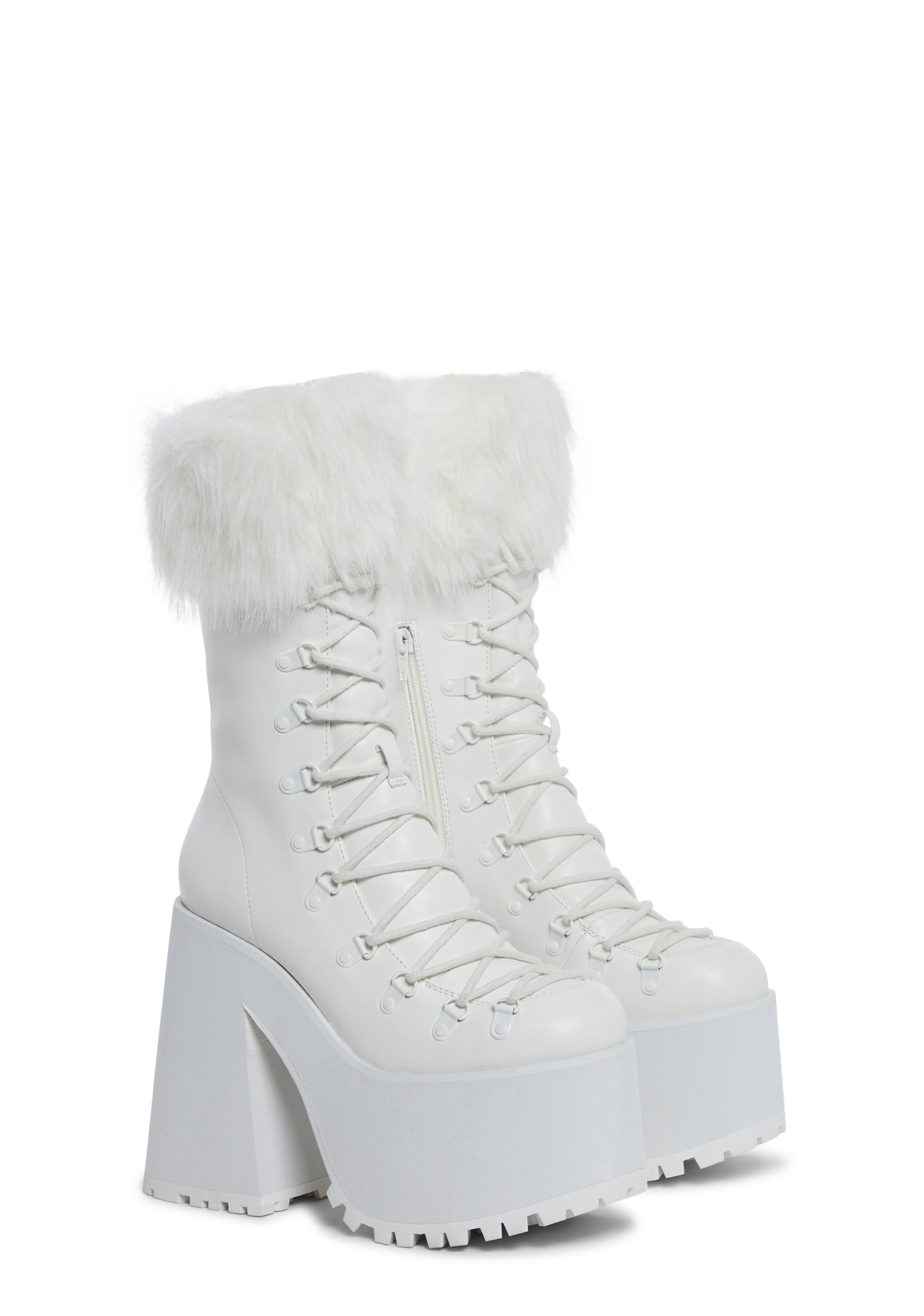 Women's Combat Boot In Ecru White Leather - Thursday Boot