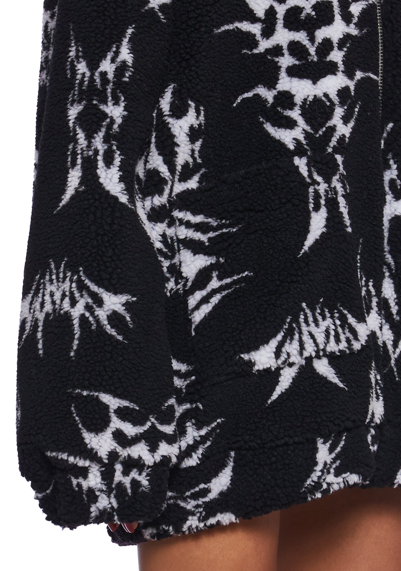 Club Exx Symbol Tribal Sherpa Jacket Raves - Black – Dolls Kill