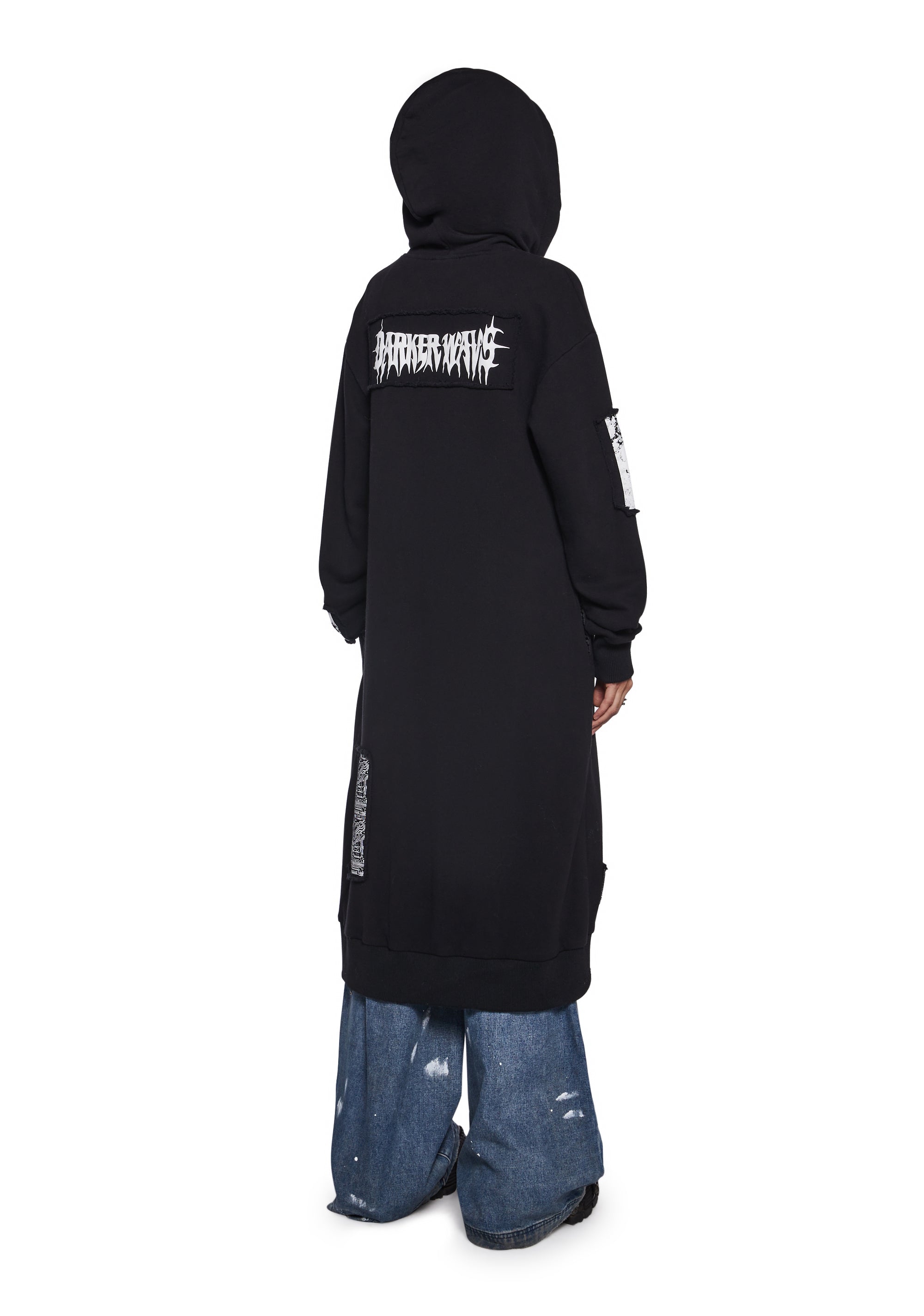 dustbox パーカーXXL 黒❸HEY-SMITH※ENTH※10-FEET Darker Wavs Hoodie Duster With Patches And Pockets - Black – Dolls