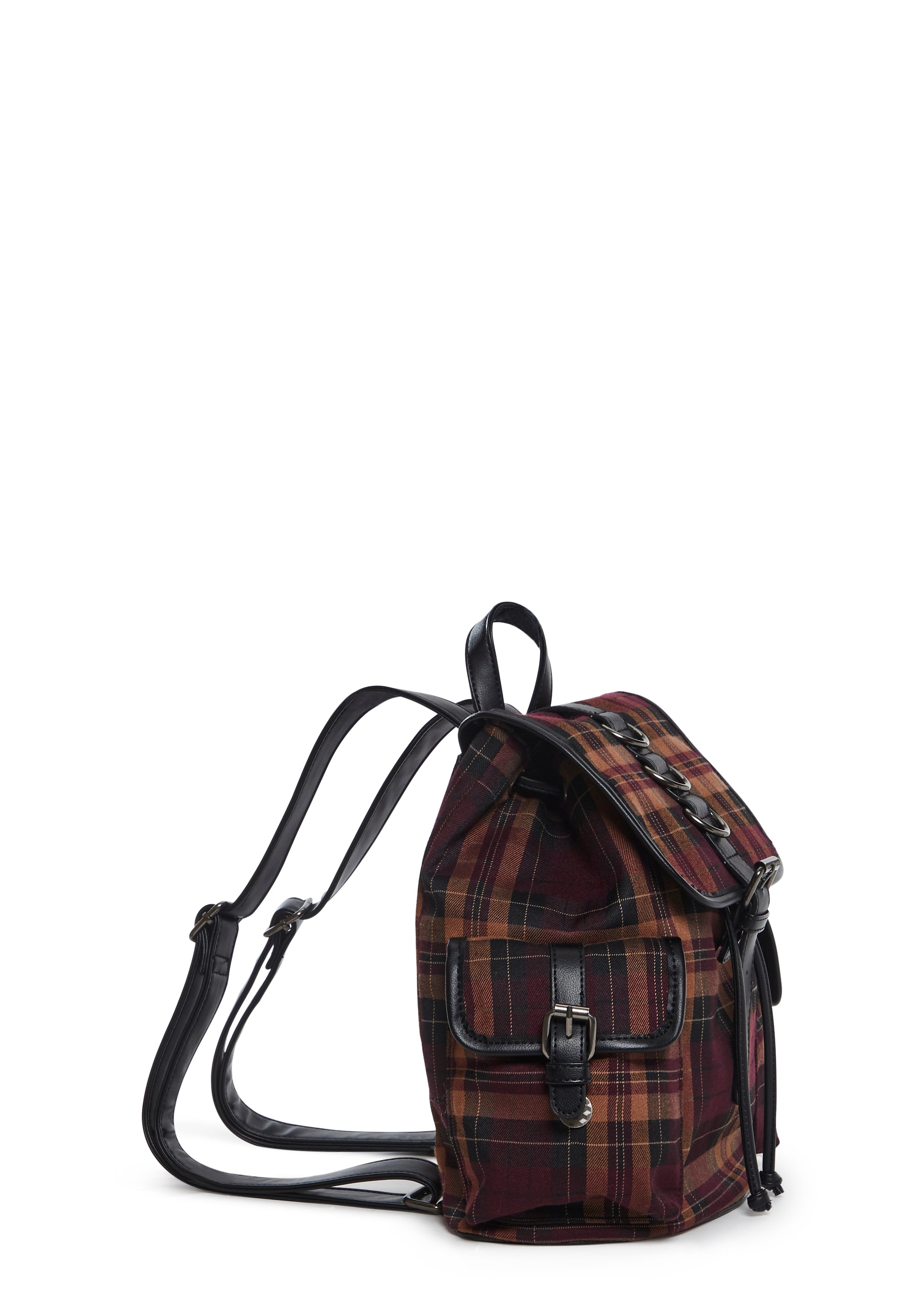 Tartan Print Mini Backpack Plaid Christmas Loungefly Mini Backpack Now Available at  main image 3