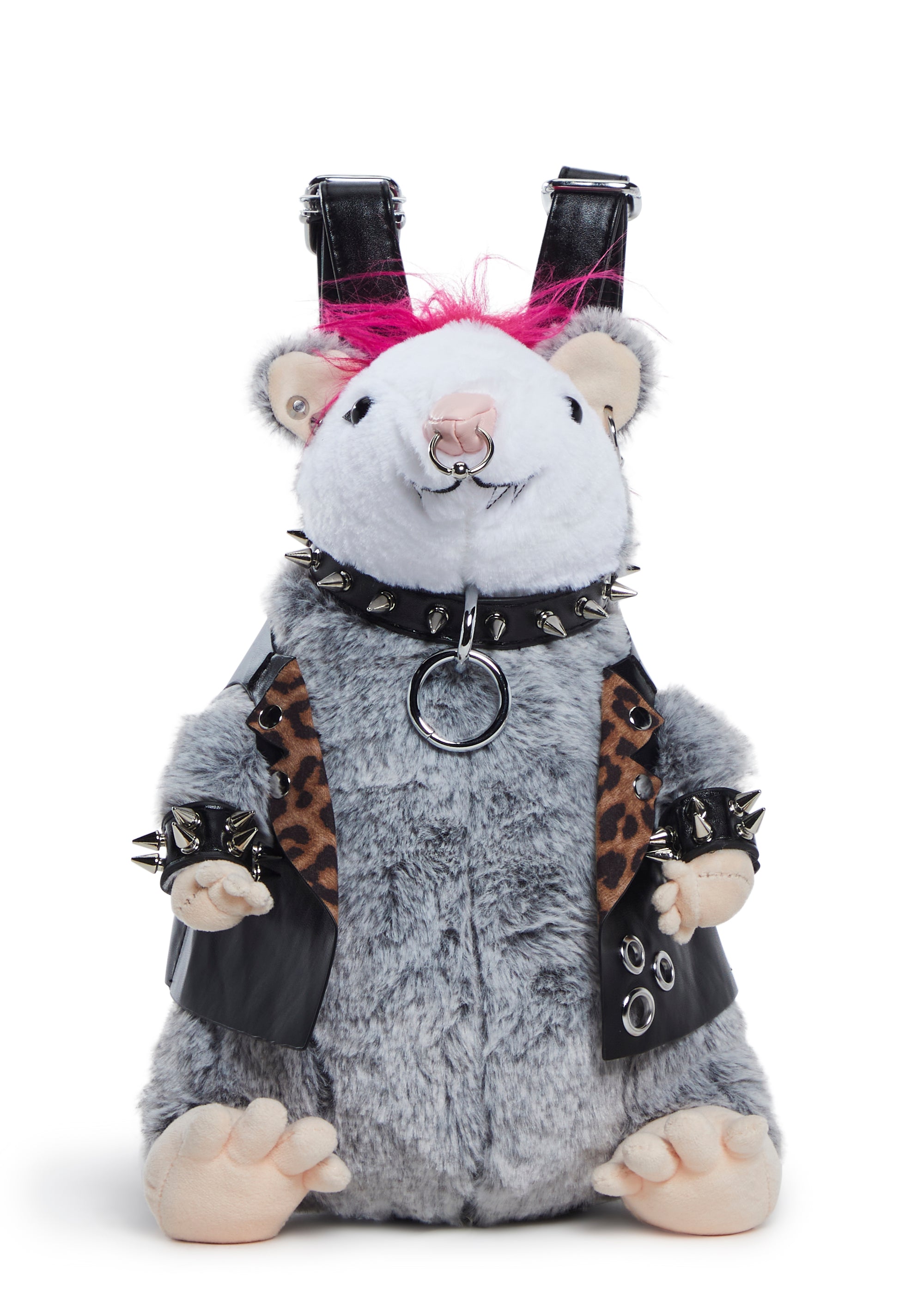 Current Mood Plush Punk Rock Possum Backpack Multi Dolls Kill