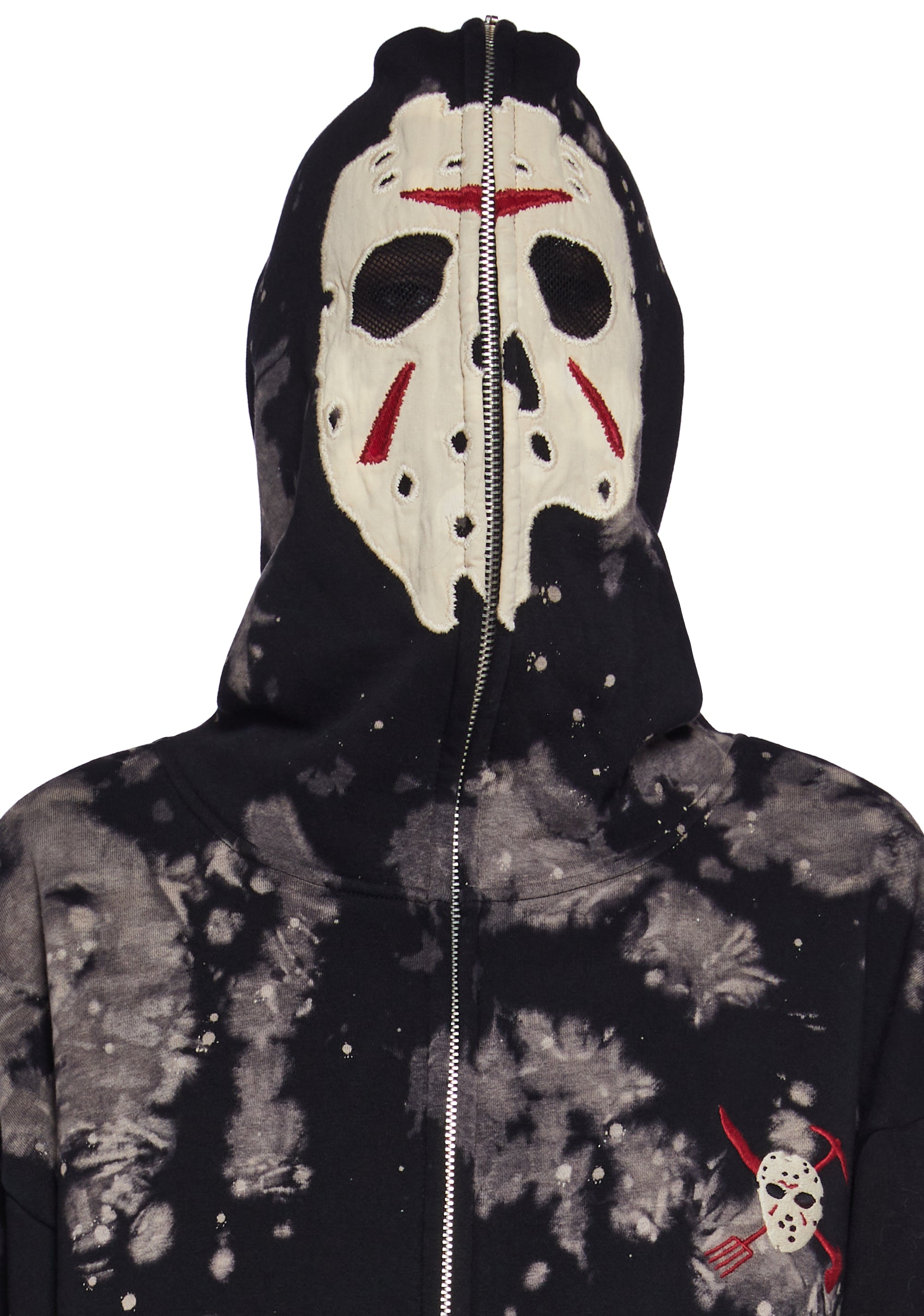 Horror zip up hoodie cheap