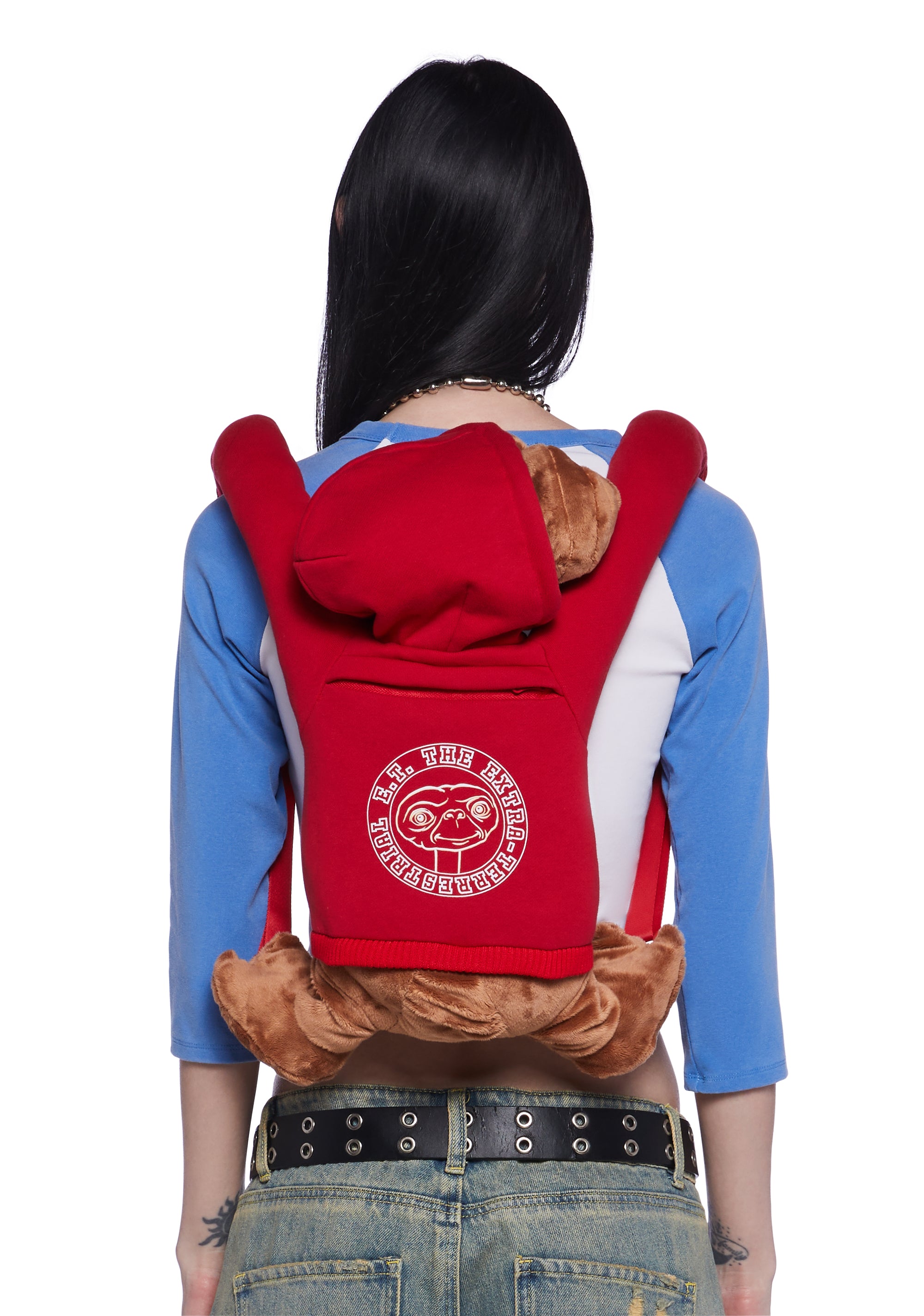 Dolls Kill x ET Backpack And Shoulder Bag With Pockets Alien