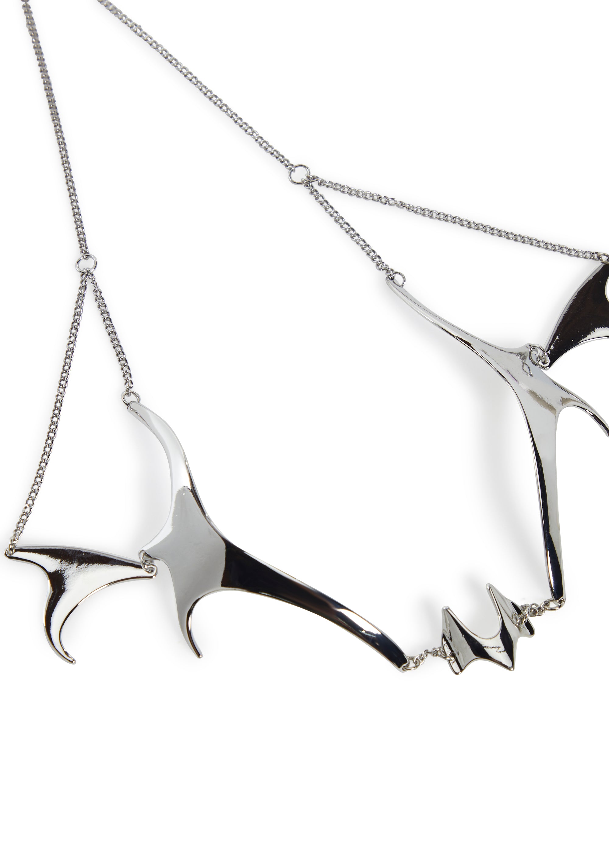 Darker Wavs Silver Toned Metal Face Jewelry - Silver – Dolls Kill