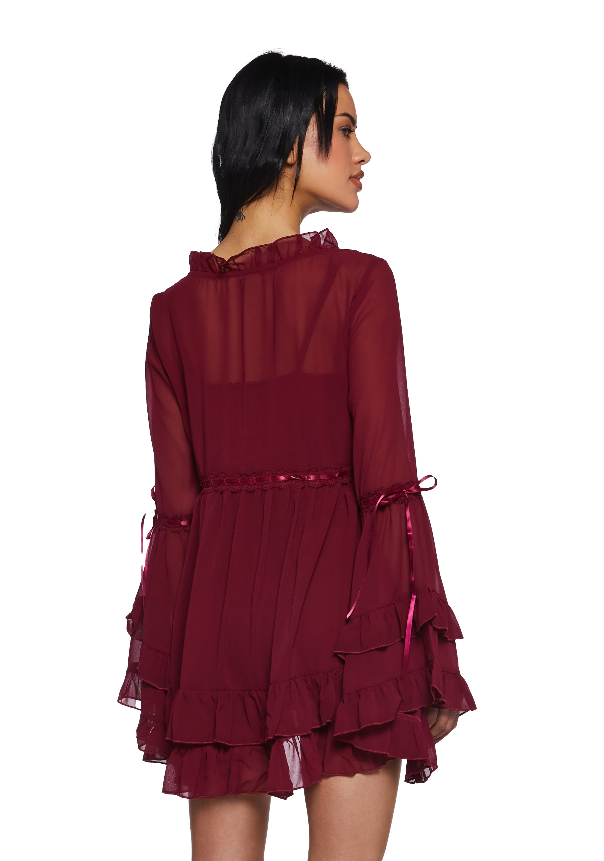 Real Divinity Mini Dress - Burgundy