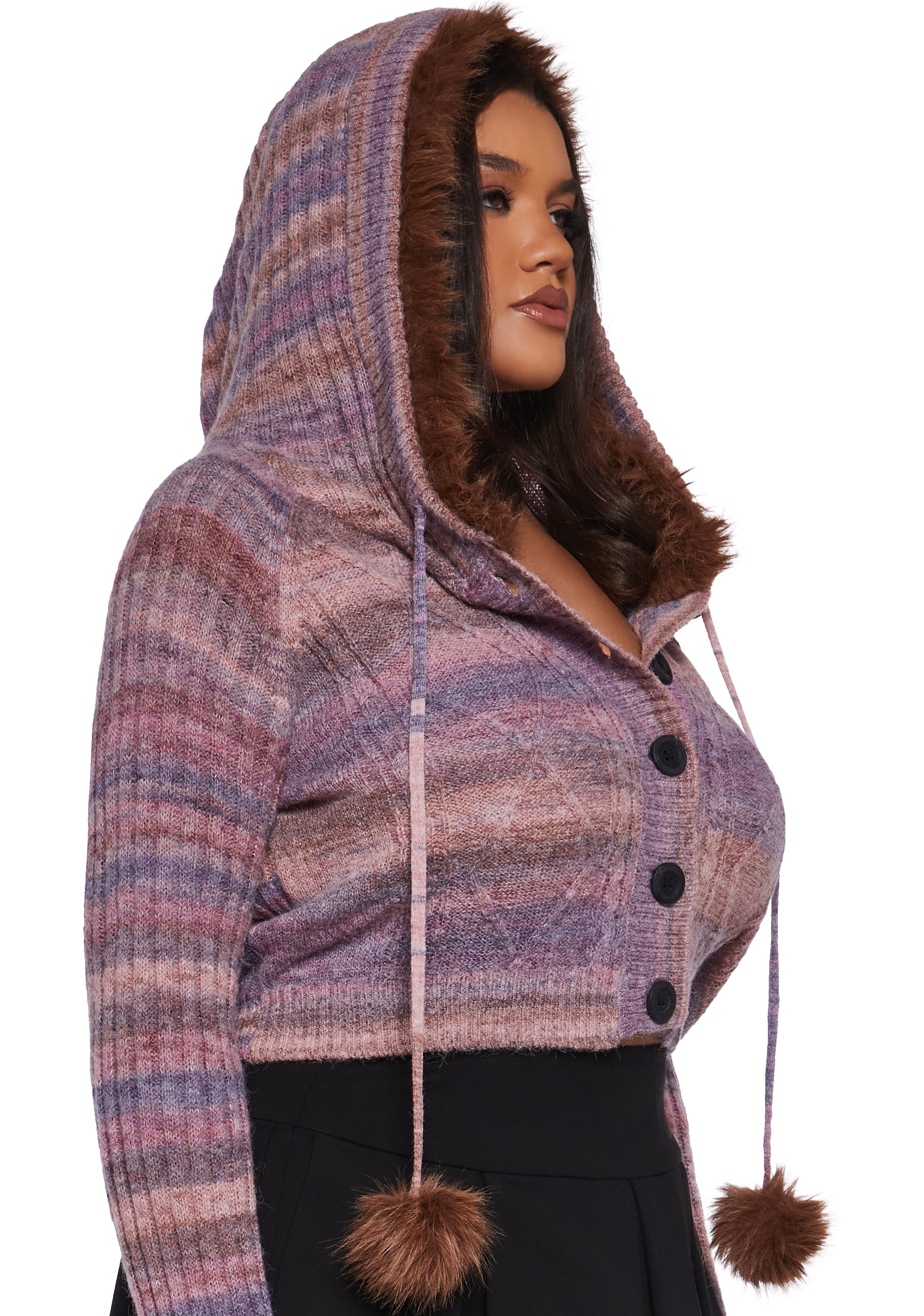 韓国女子 人気 [GENERALIDEA]MULTI CABLE SLIT PULLOVER SUUKSESS Women Oversized Cable Knit Sweater Fall Long Sleeve