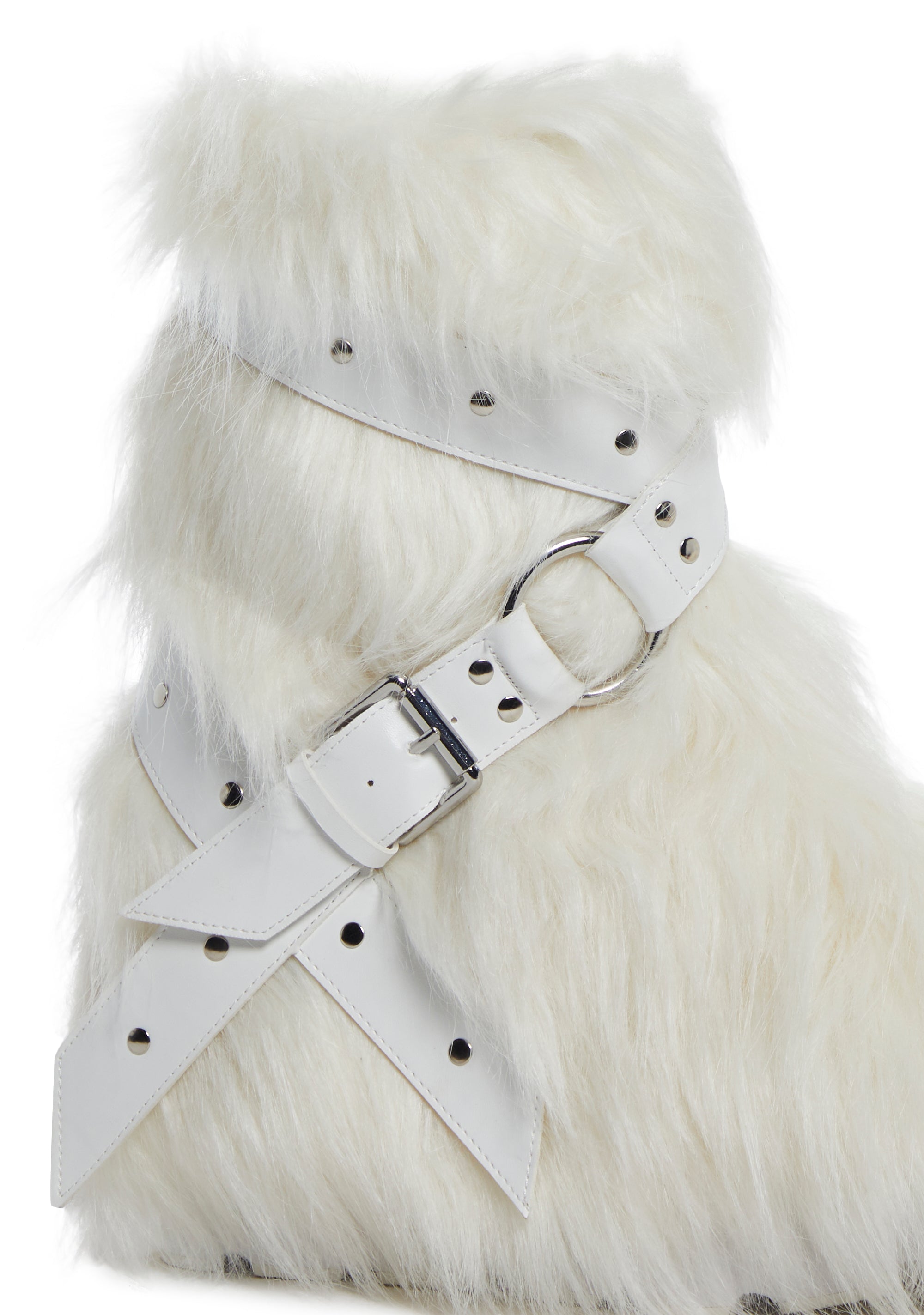 Low Wild Instincts Faux Fur Boots - White - alternate