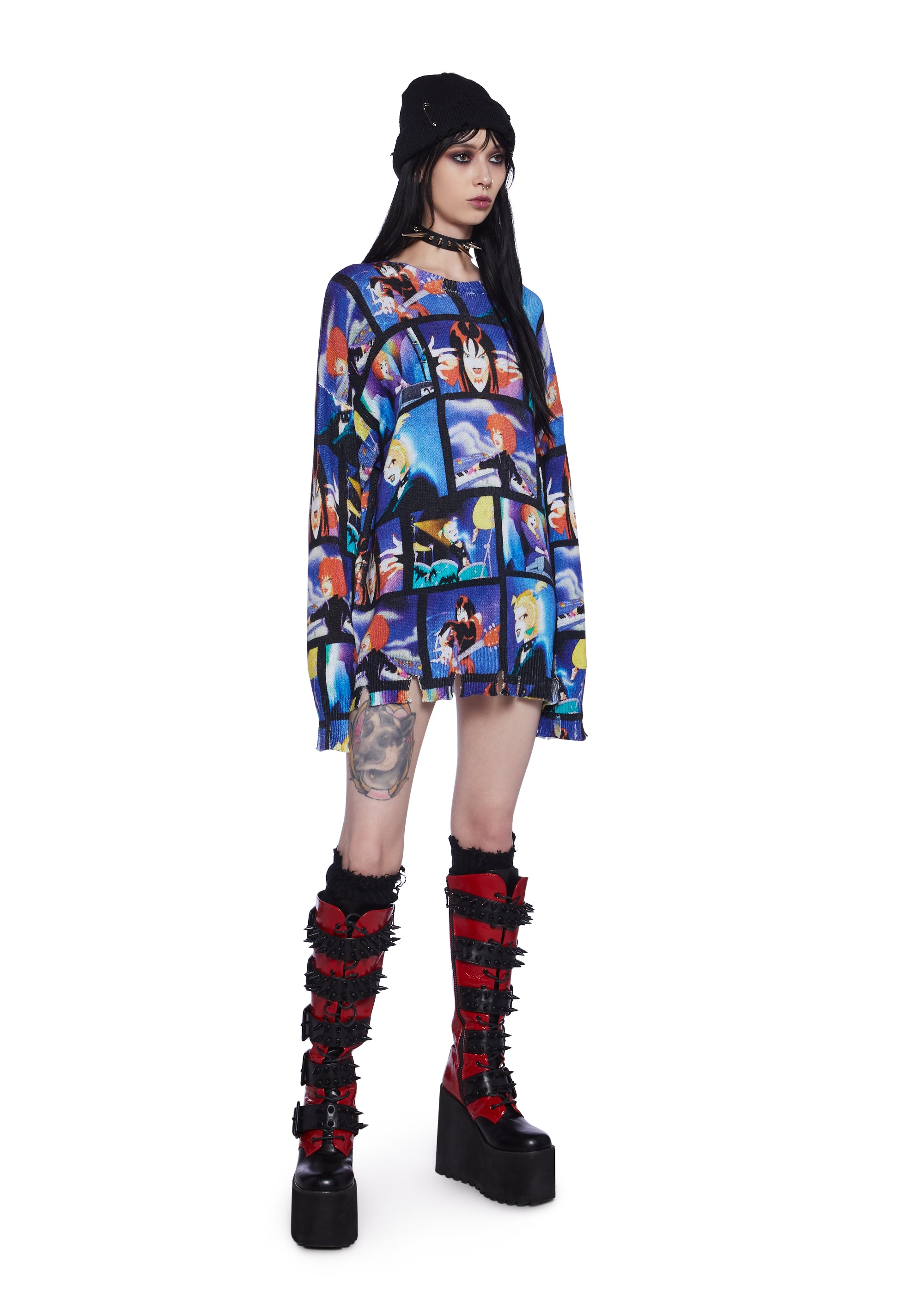 Spooky Girl Power Oversized Sweater