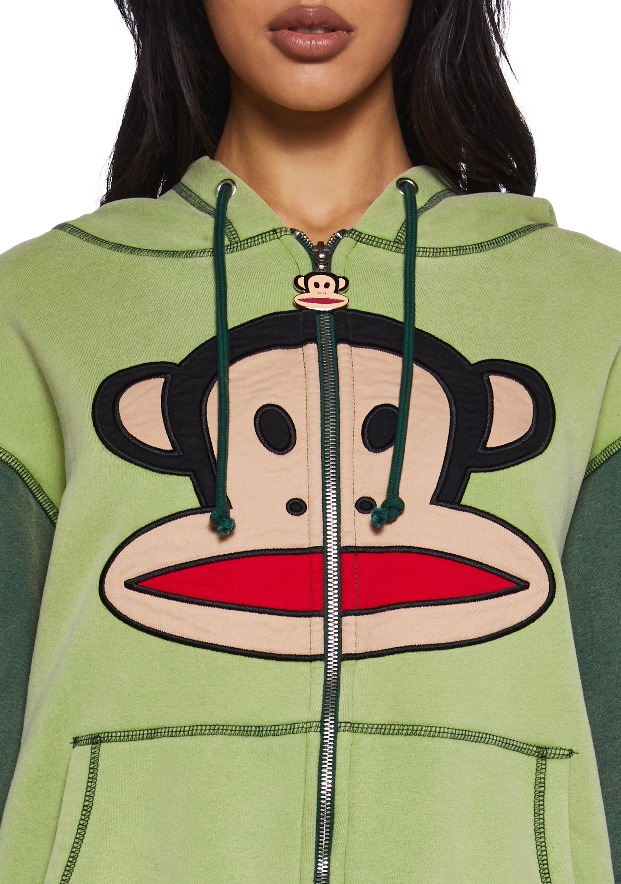 Dolls Kill x Paul Frank Julius Washed Knit Color Block Graphic