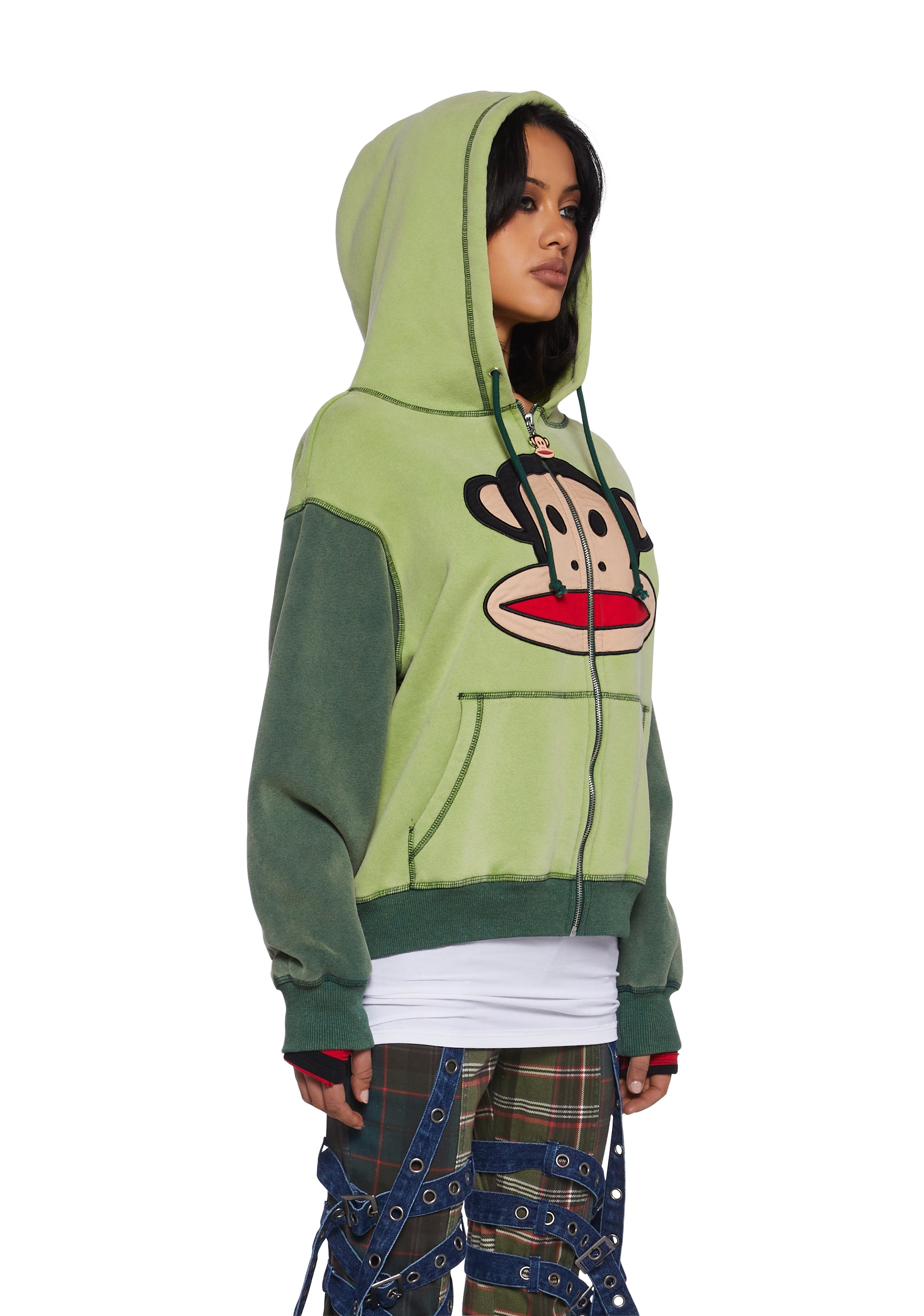 Dolls Kill x Paul Frank Julius Washed Knit Color Block Graphic 