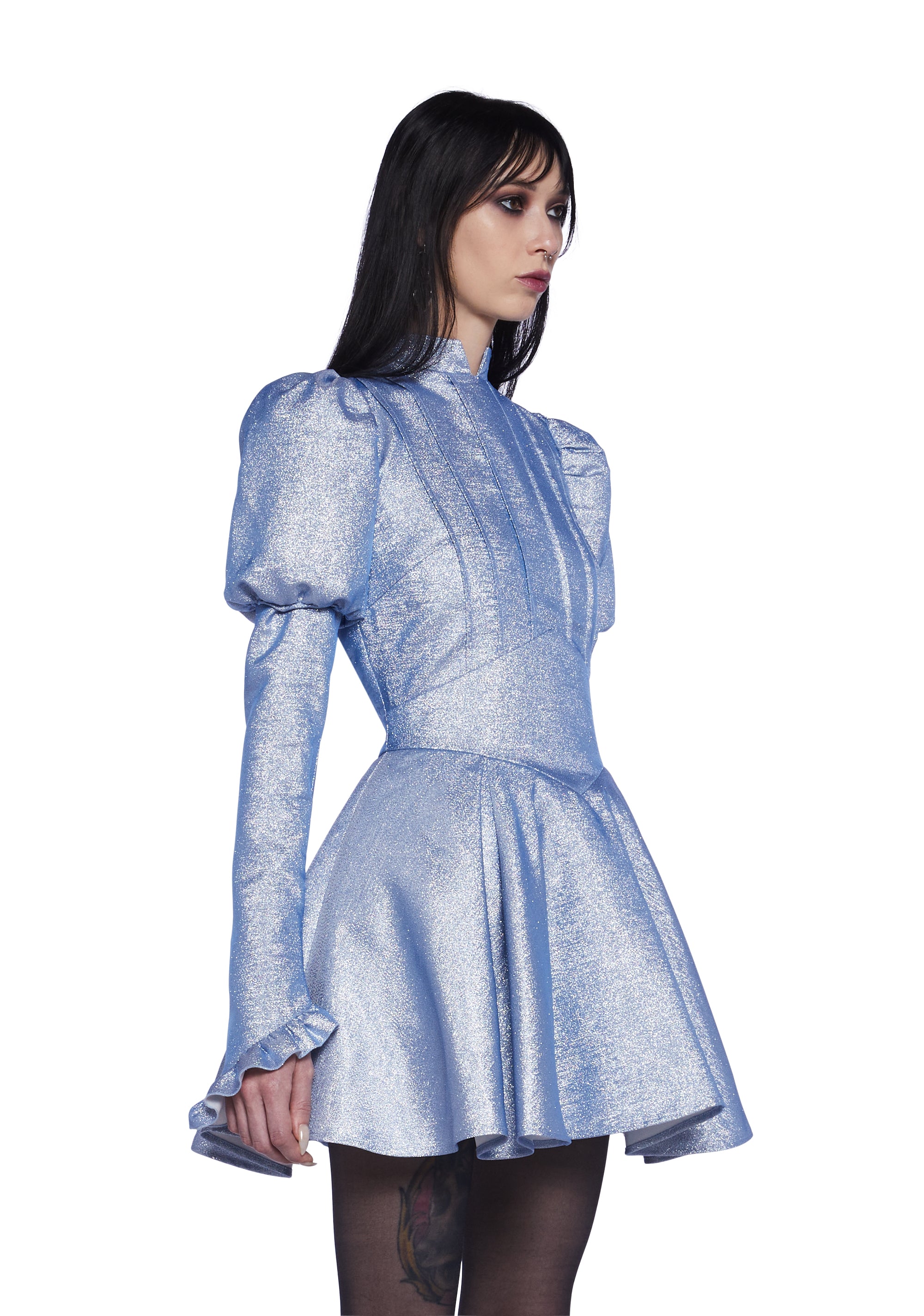 【返品送料無料】 Dolls Kill x Beetlejuice Beetlejuice Astrid Mini Dress Lydia トップス