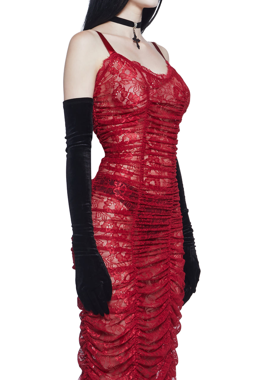 Blood Sucker Maiden Lace Maxi Dress - alternate