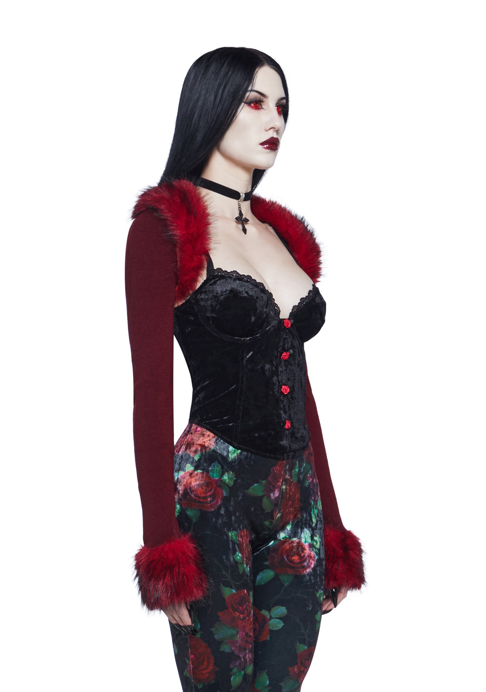 three|dark red