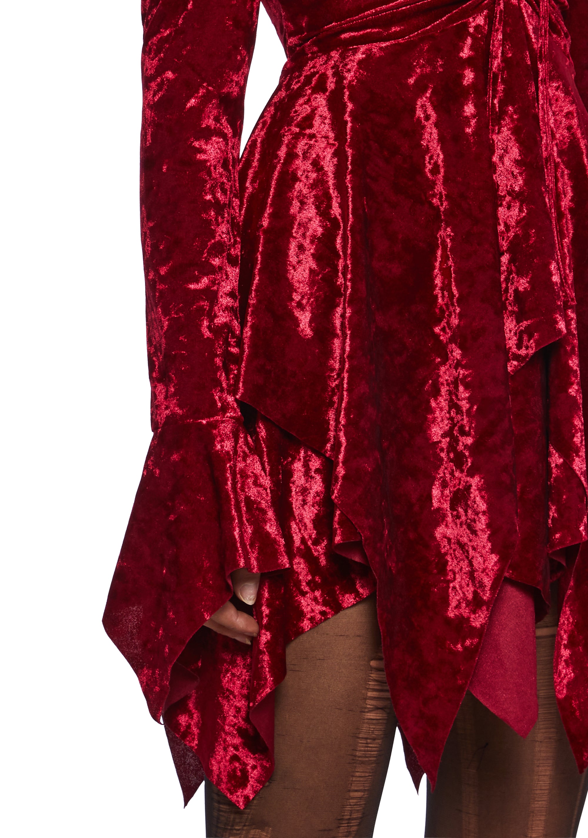 F is For Fairies Handkerchief Dress - Red Velvet