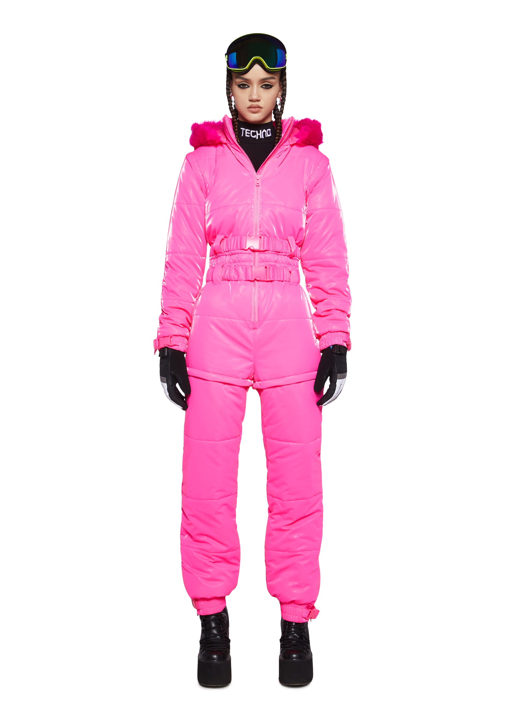 Aurora Beam Liquid Velvet Snowsuit - Pink