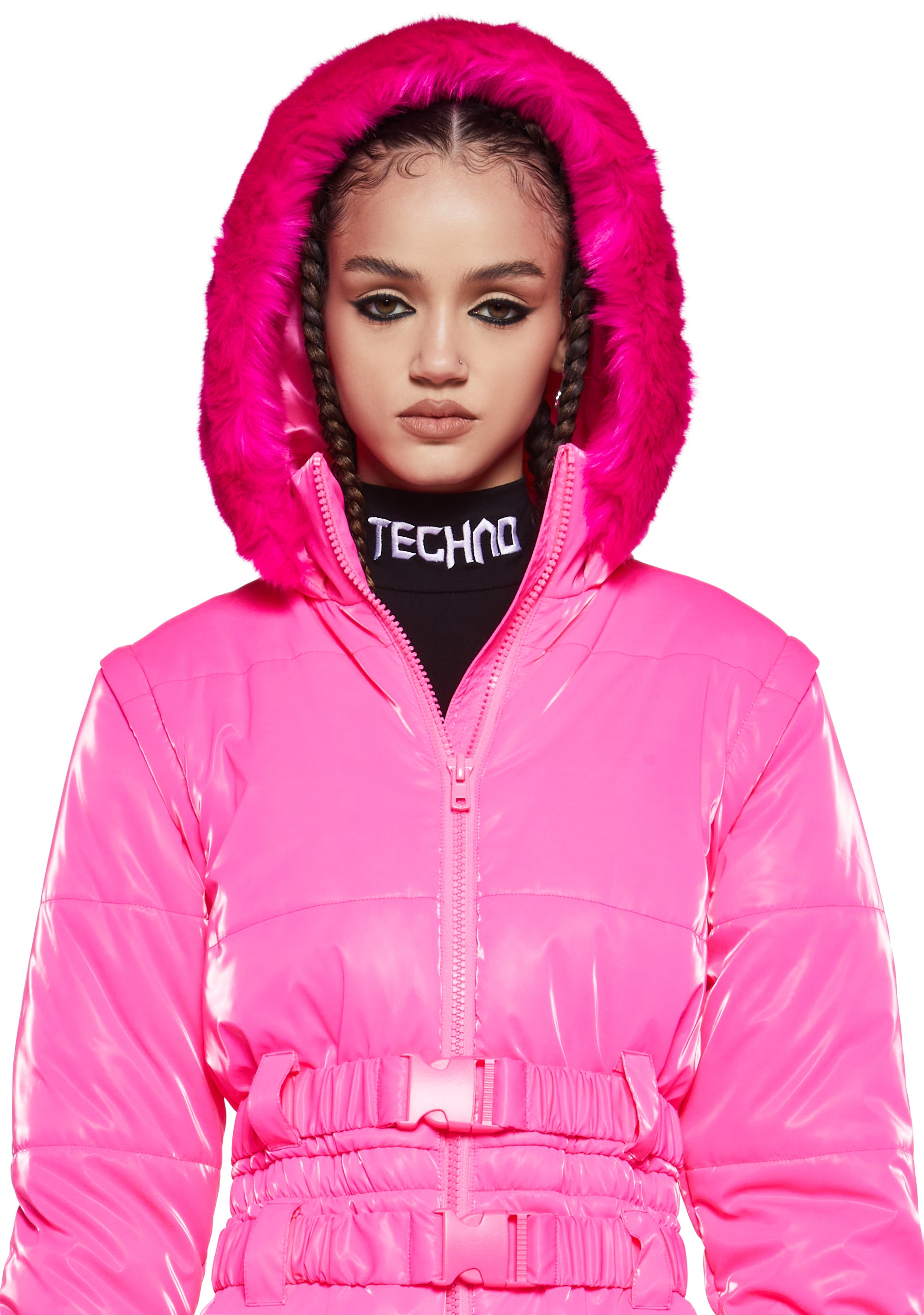 Aurora Beam Liquid Velvet Snowsuit - Pink