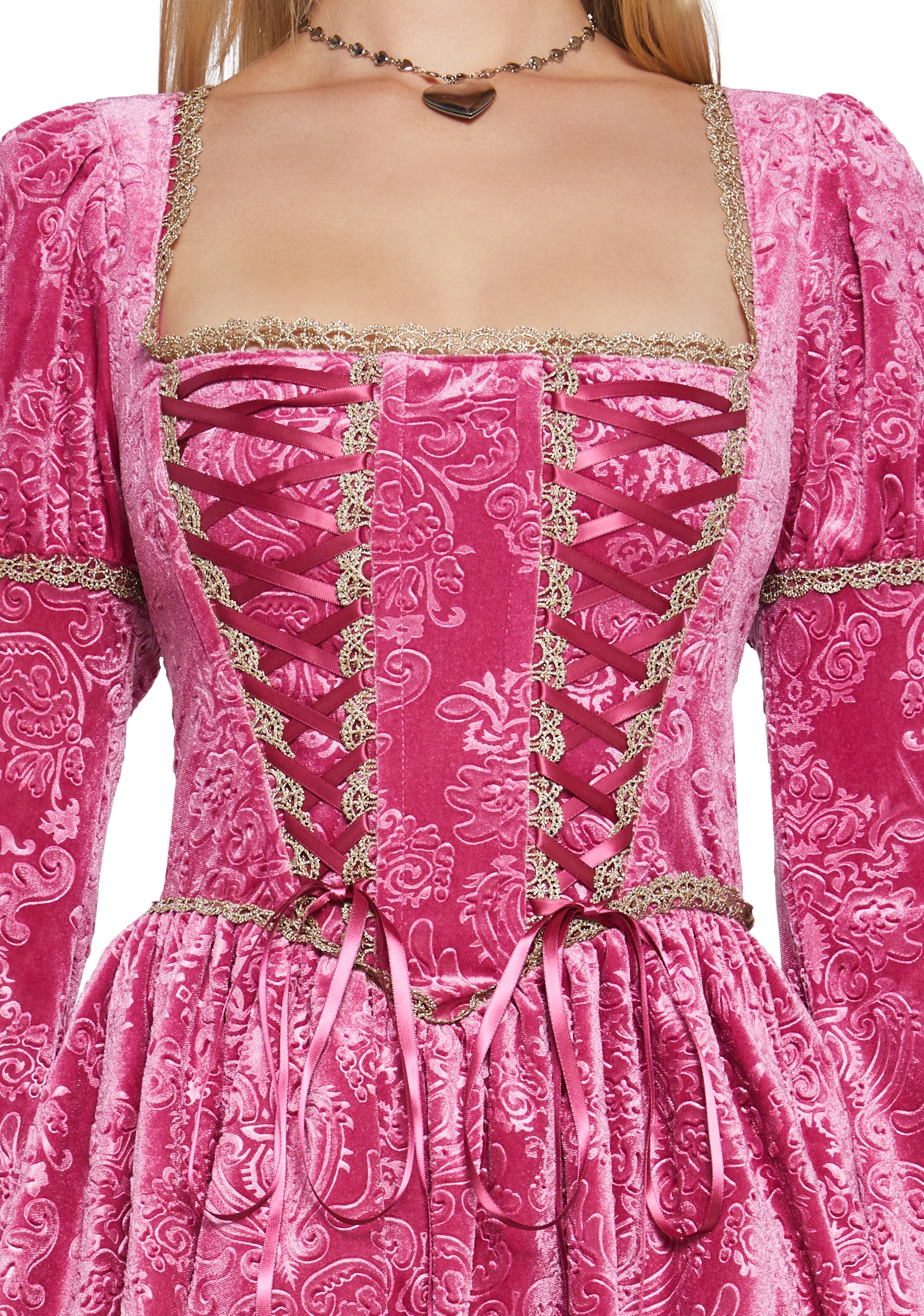 Ren Faire Regency Core Royal Core Velour Corset Dress Sugar