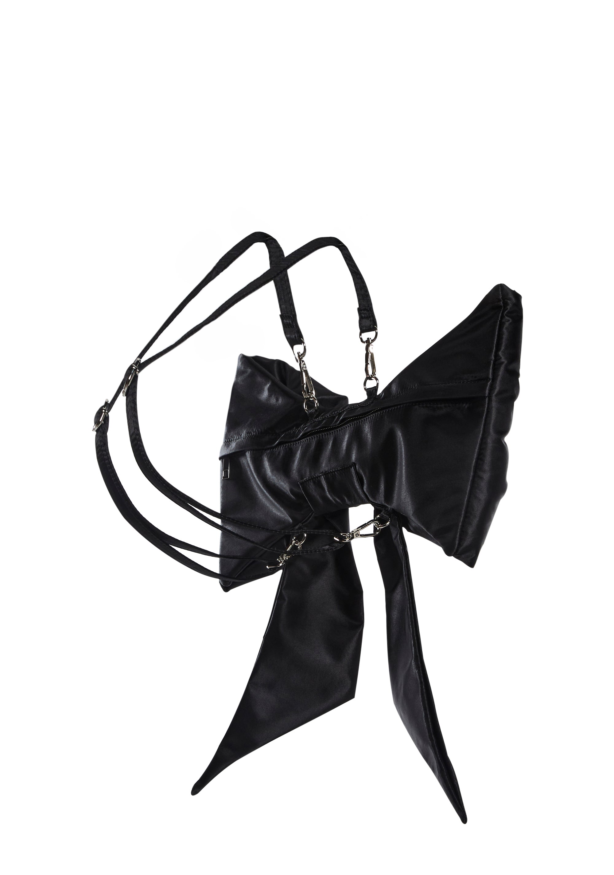 【DOLLS KILL】Ribbon In The Sky Mini Backpack Sugar Thrillz Ruffled Eyelet Lace Floral Drawstring Mini