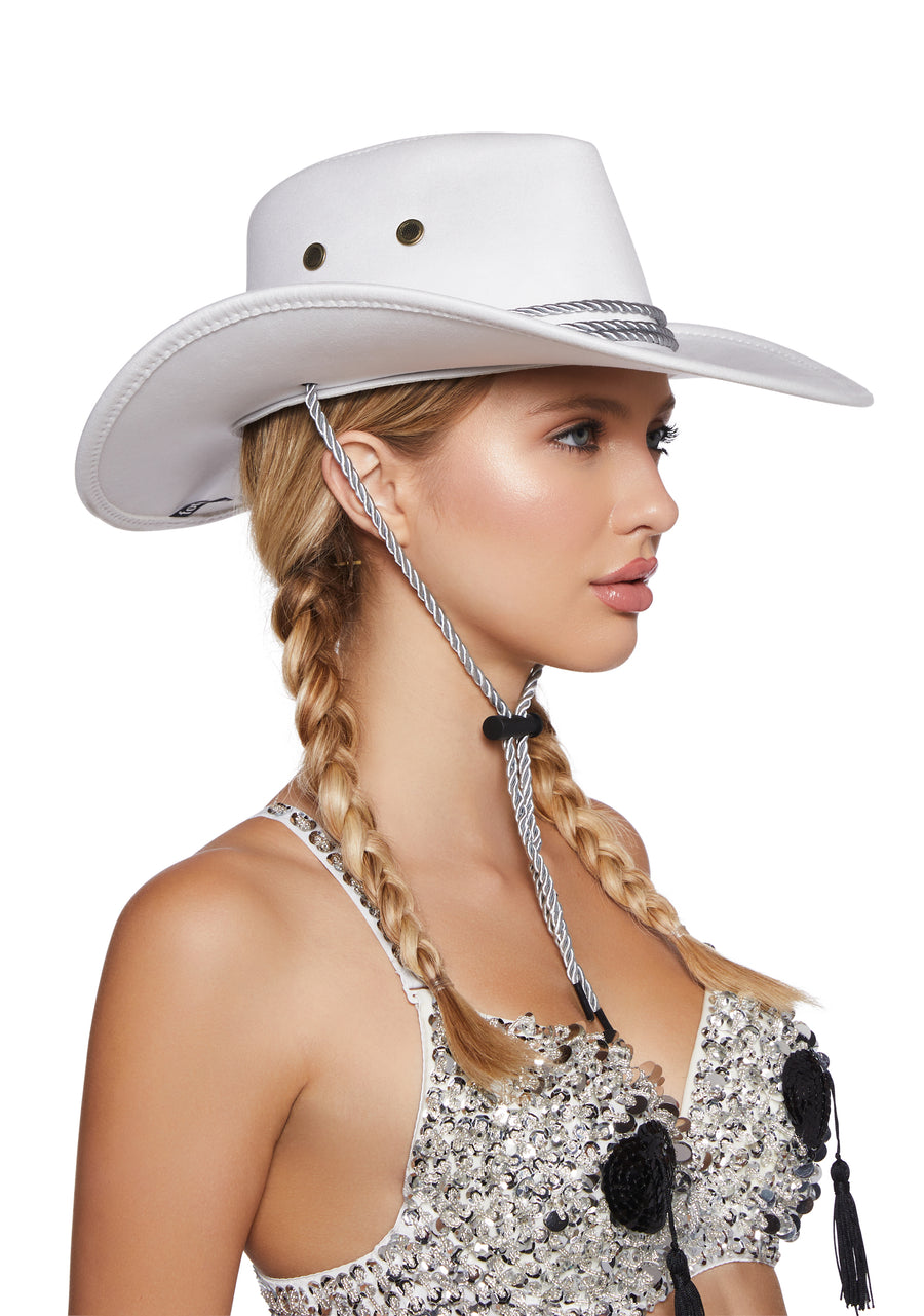 White Old Town Cowboy Hat - alternate