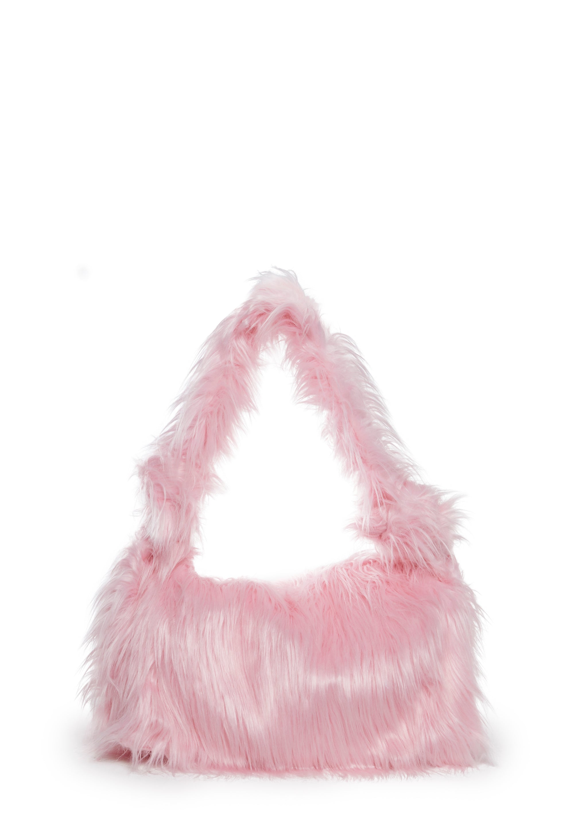 Case of The Grumpies Fuzzy XXL Messenger Bag Pink One Size