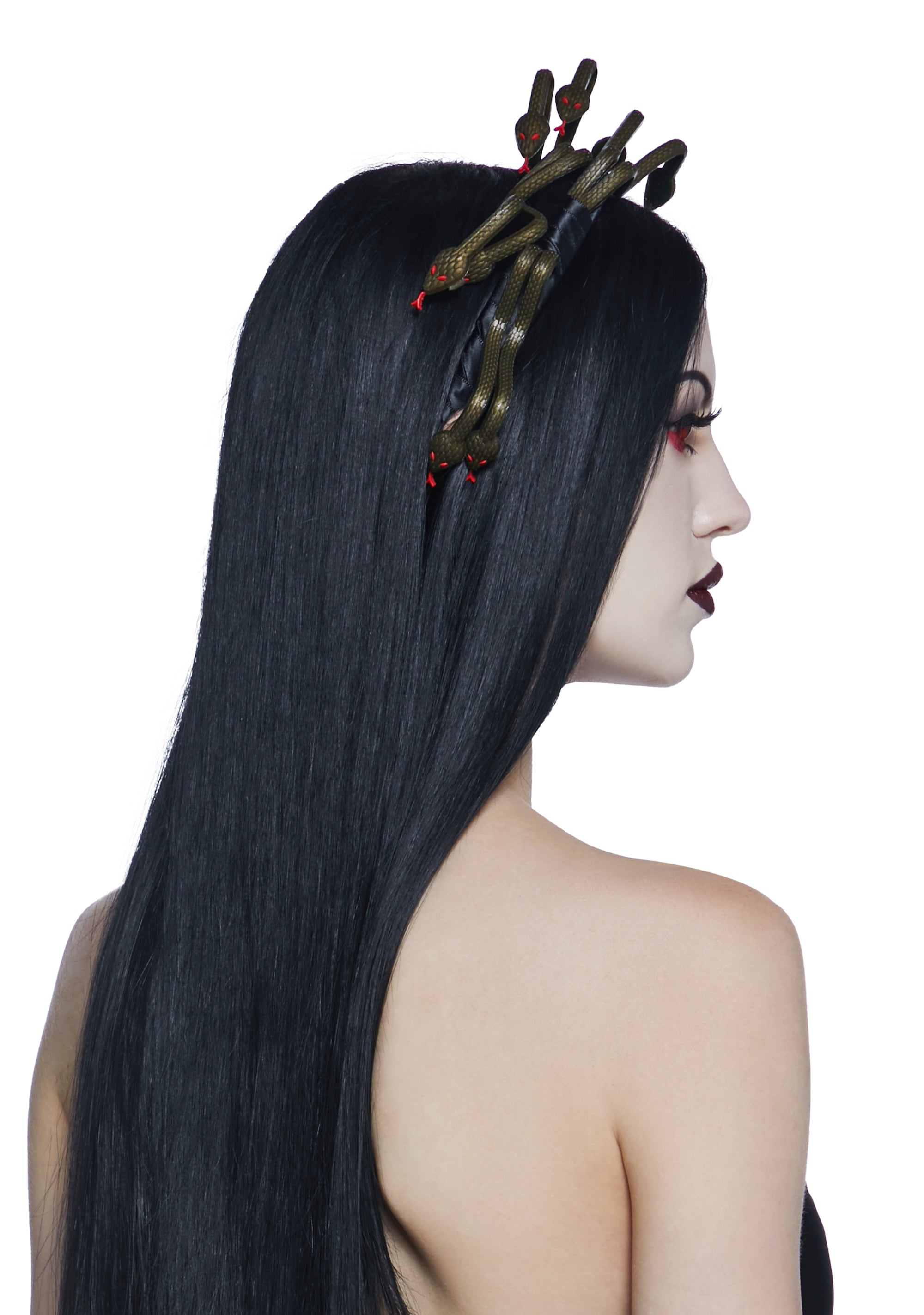 Bandeau Serpent Medusa Lumineux Pour Femme - Accessoire Cheveux Parfait Halloween, Carnaval, Rave Et Cosplay