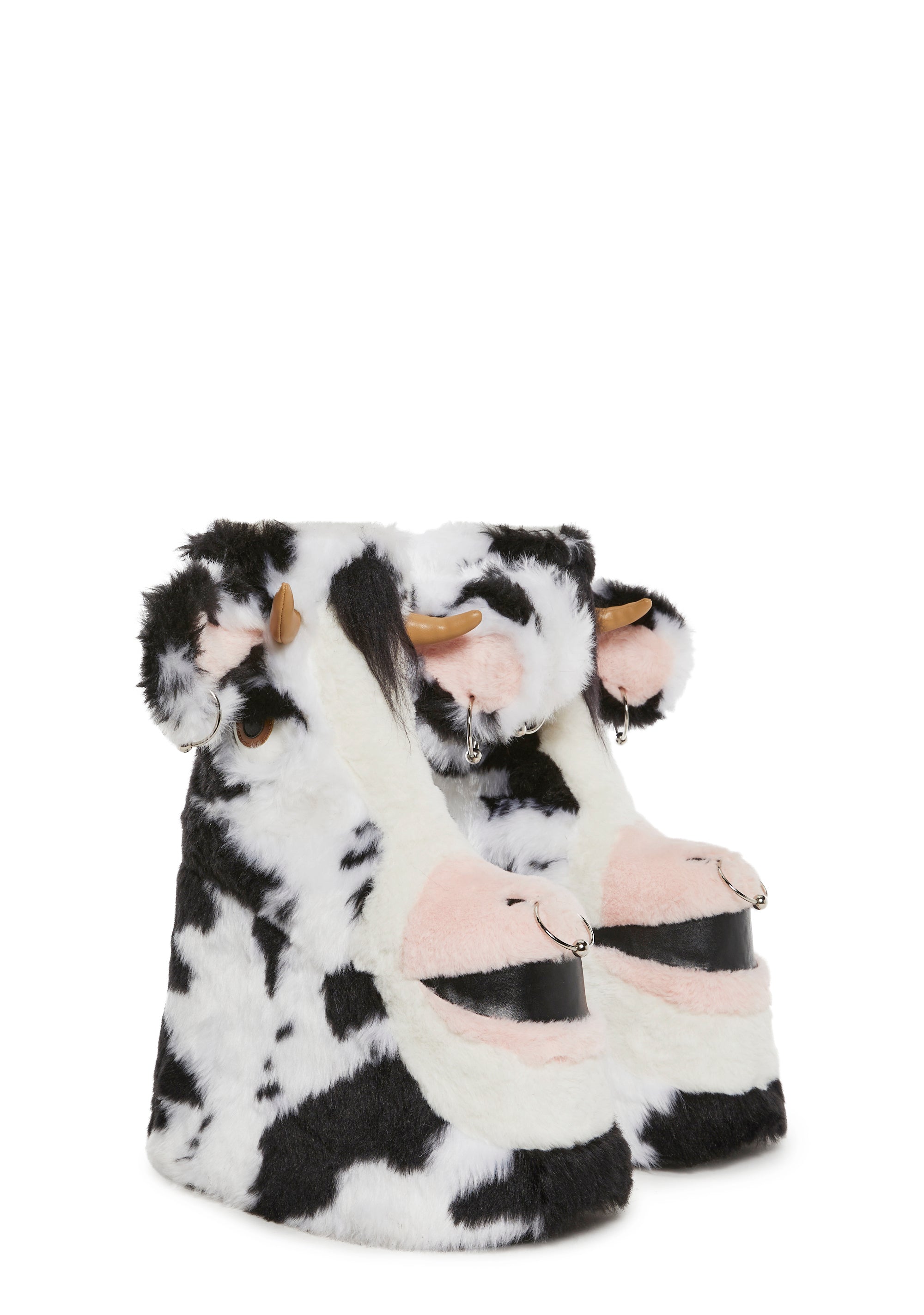 Total Wildlife Platform Booties - Black