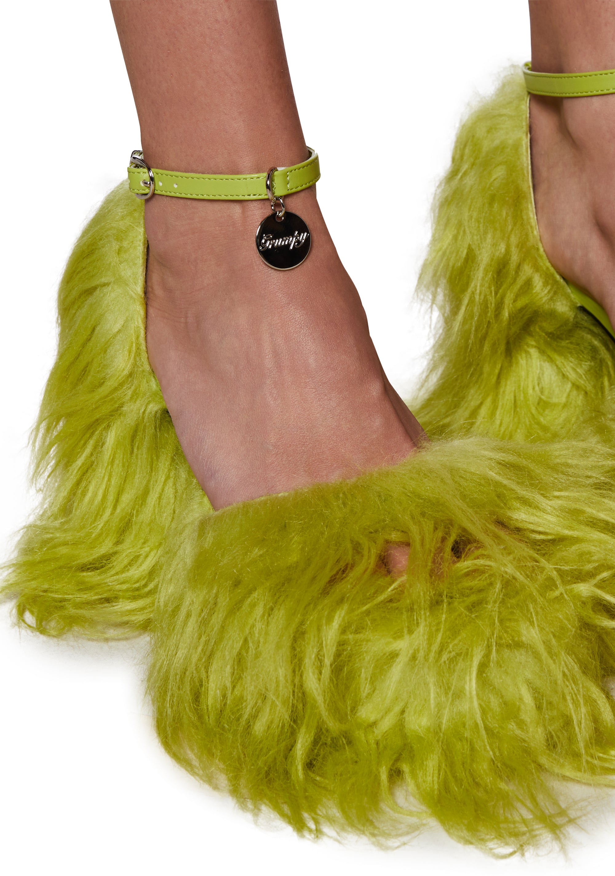 Your Pet Fuzzy Faux Fur Platform Heels