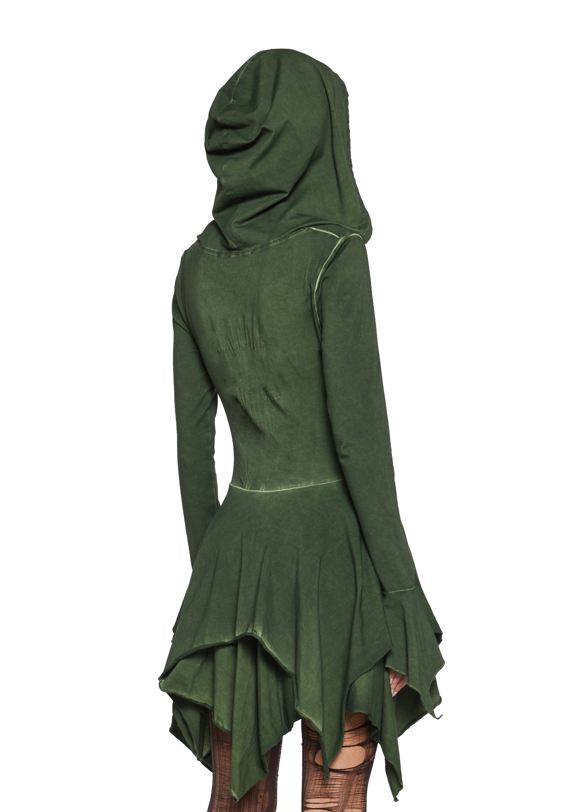 F Is For Fairies® Hooded Mini Dress - Green