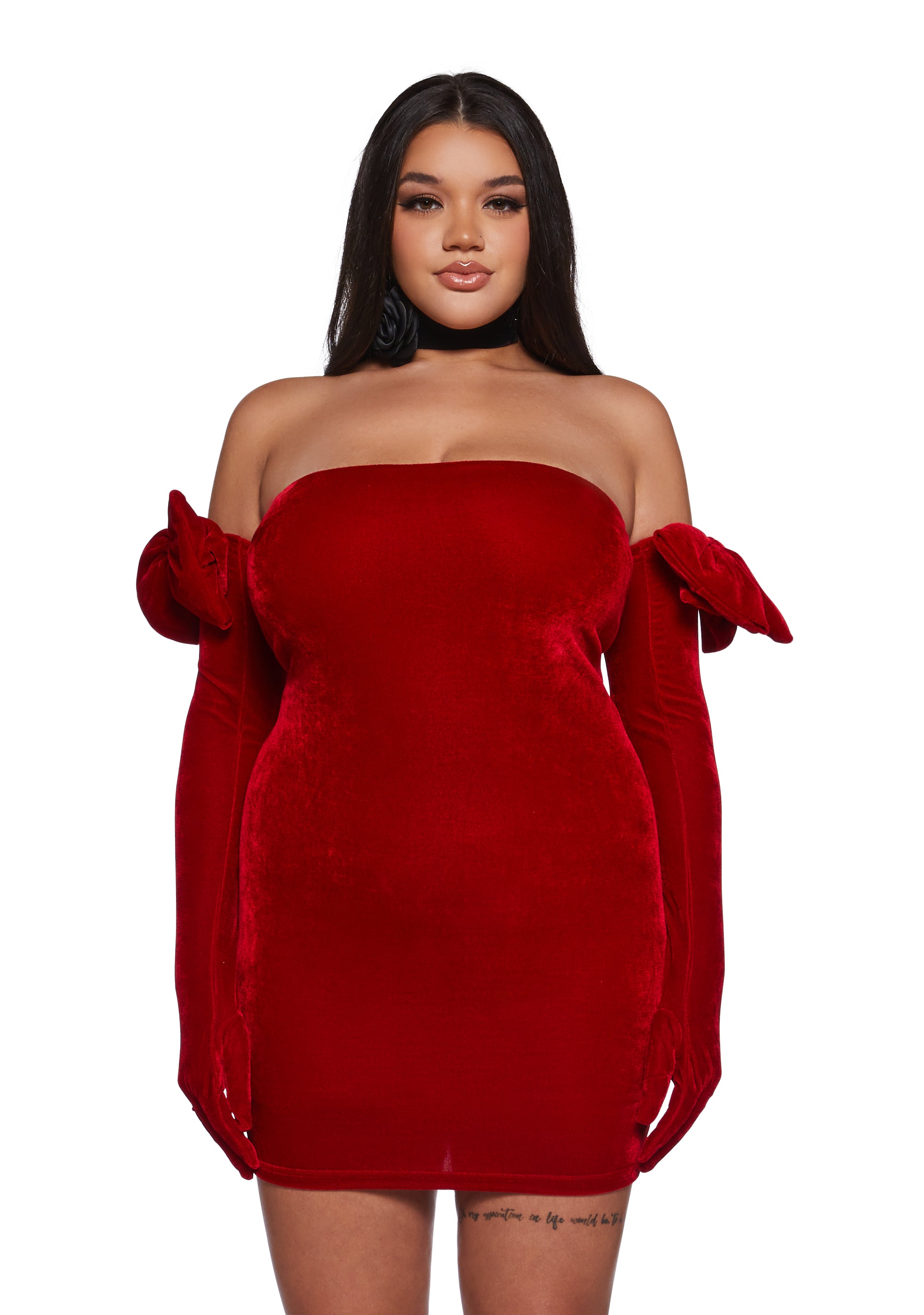 Pretty Perfection Mini Dress Set - Red