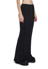 Warp Knit Maxi Skirt