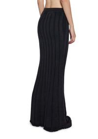 Warp Knit Maxi Skirt