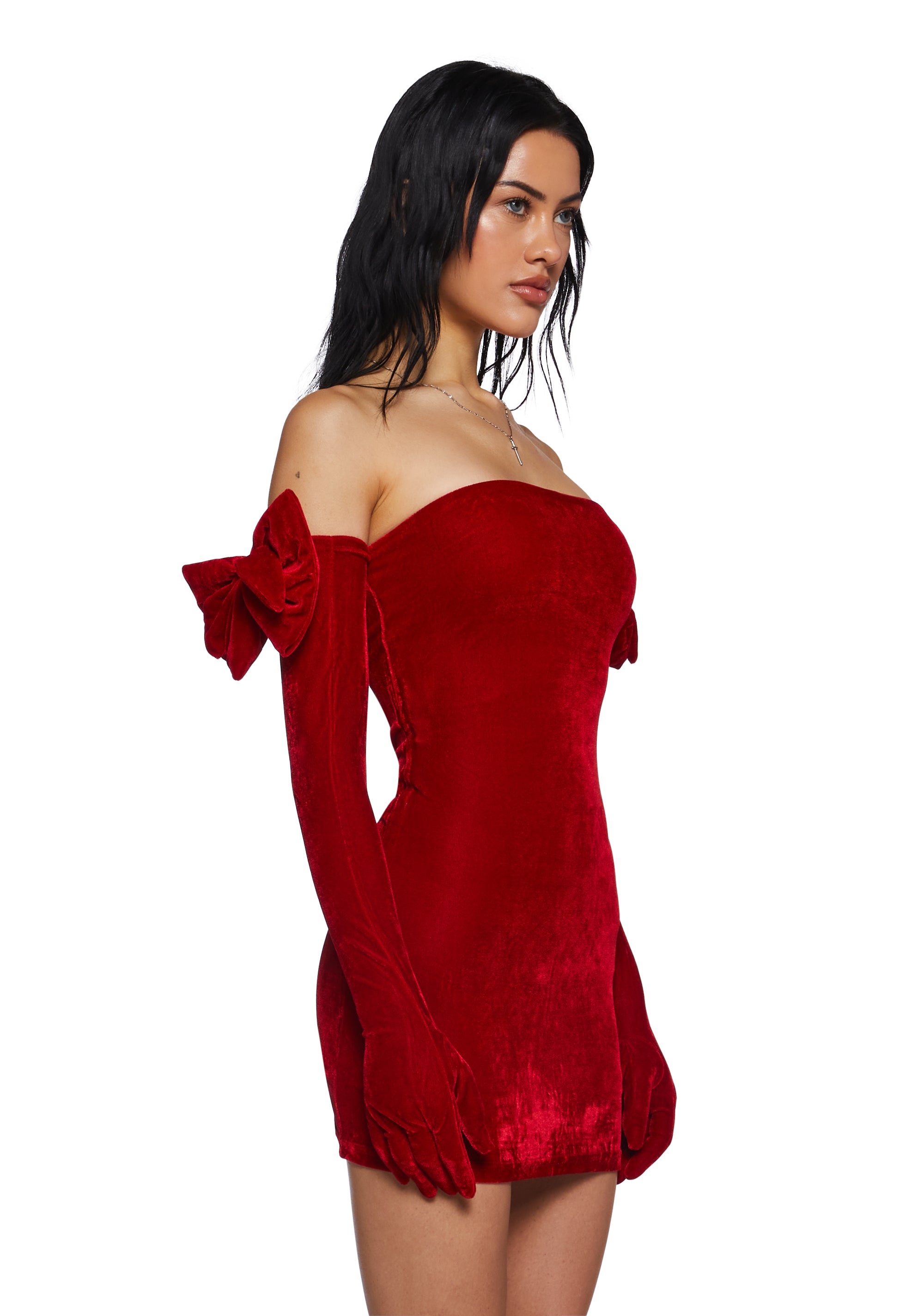 Pretty Perfection Mini Dress Set - Red