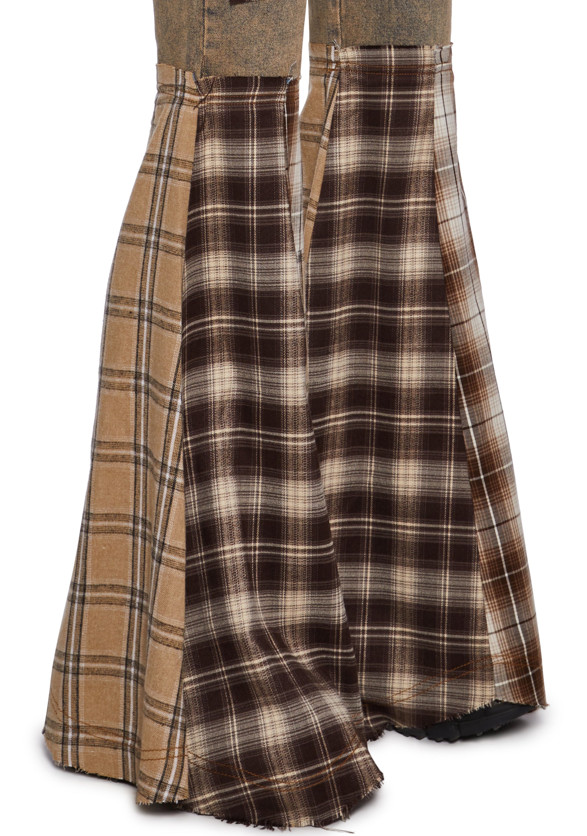 Warp Patchwork Flare Pants