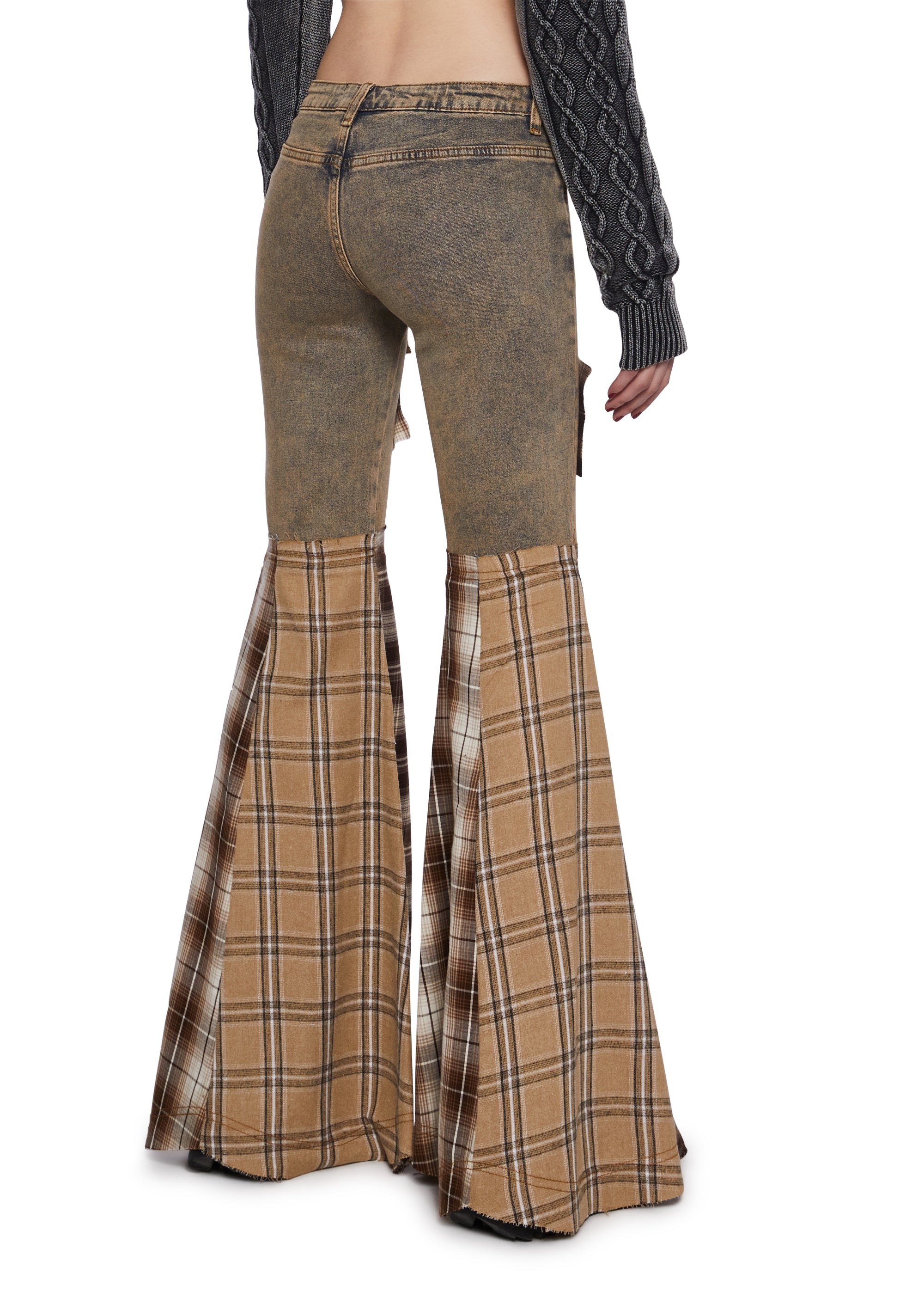Warp Patchwork Flare Pants