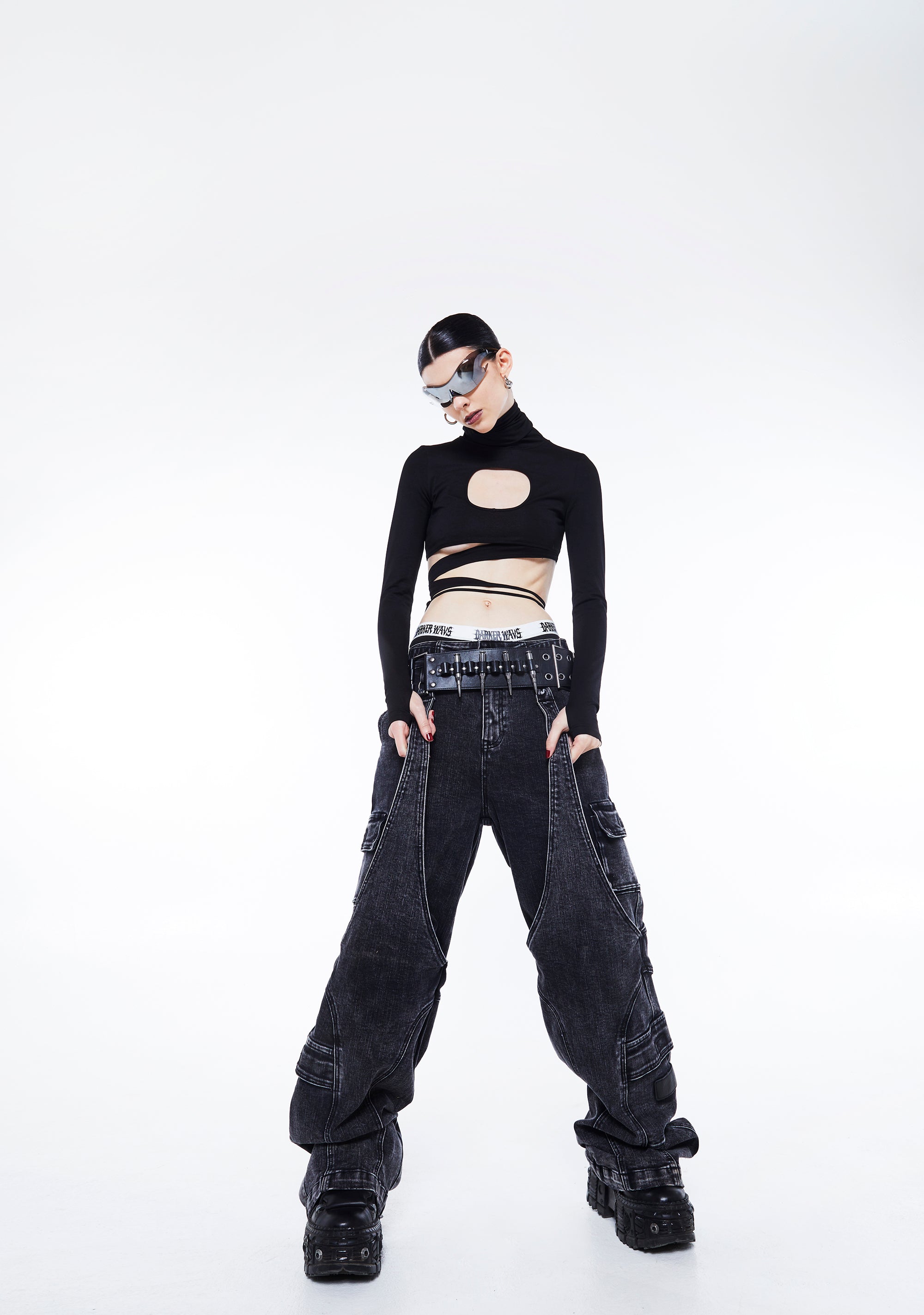 139DEC★レイヤード パンツ★ブラック★サルエル★Y2K Darkcore 139DEC☆レイヤード パンツ☆ブラック☆サルエル☆Y2K Darkcore