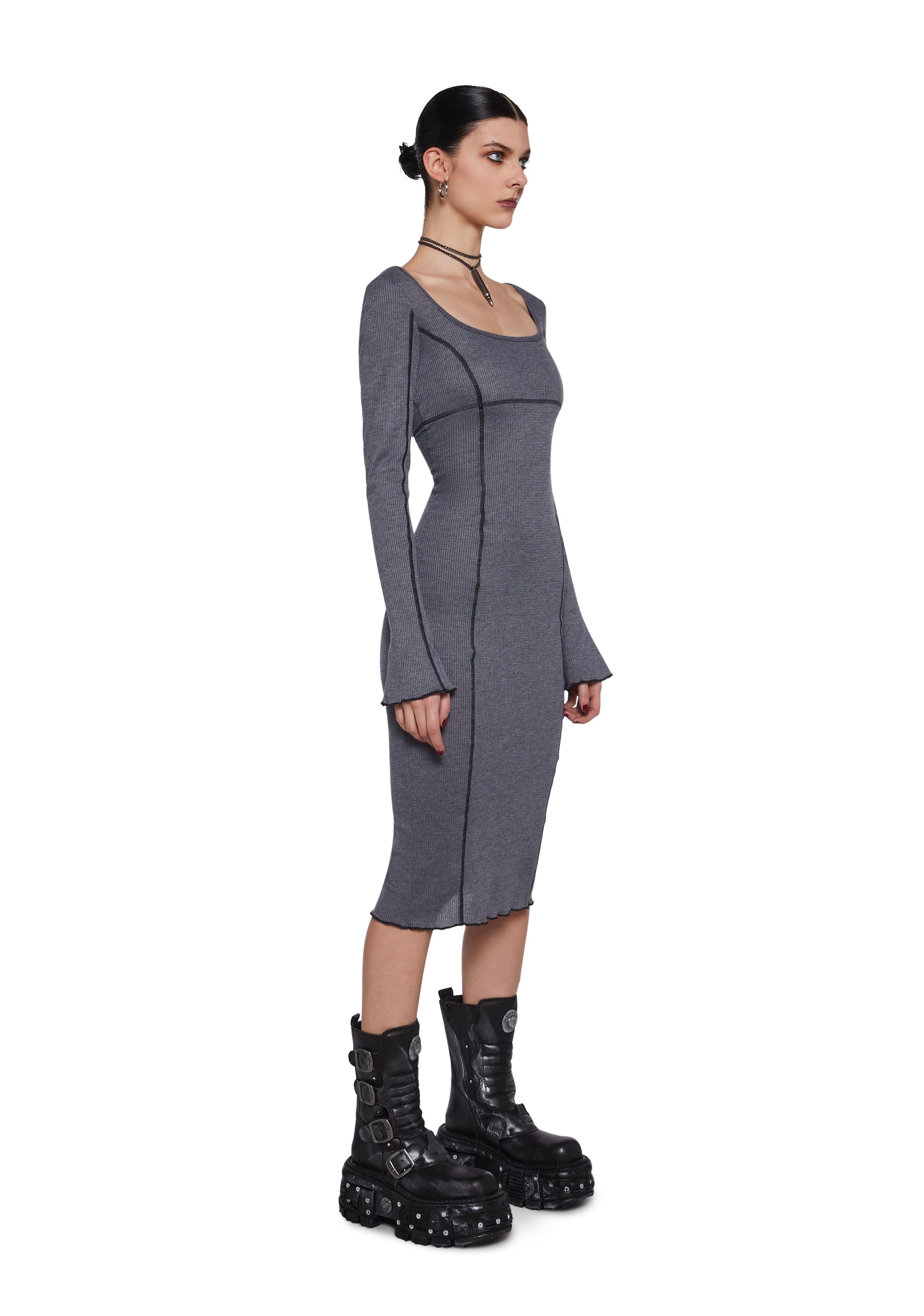 Warp Thermal Midi Dress