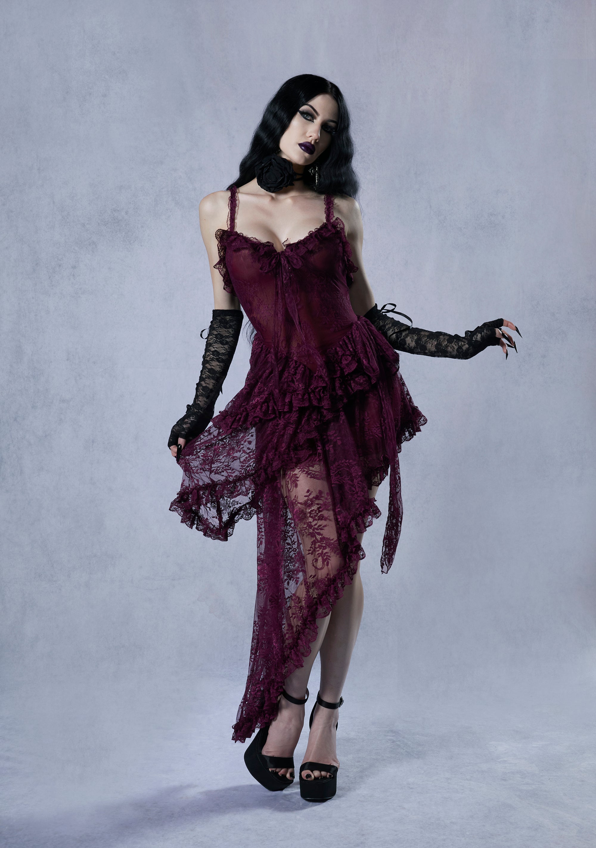dolls kill red and black dress Corset Dress Black Dress Red Hearts Unholy Crushed Velvet Boned Corset Dress Red Dolls Kill