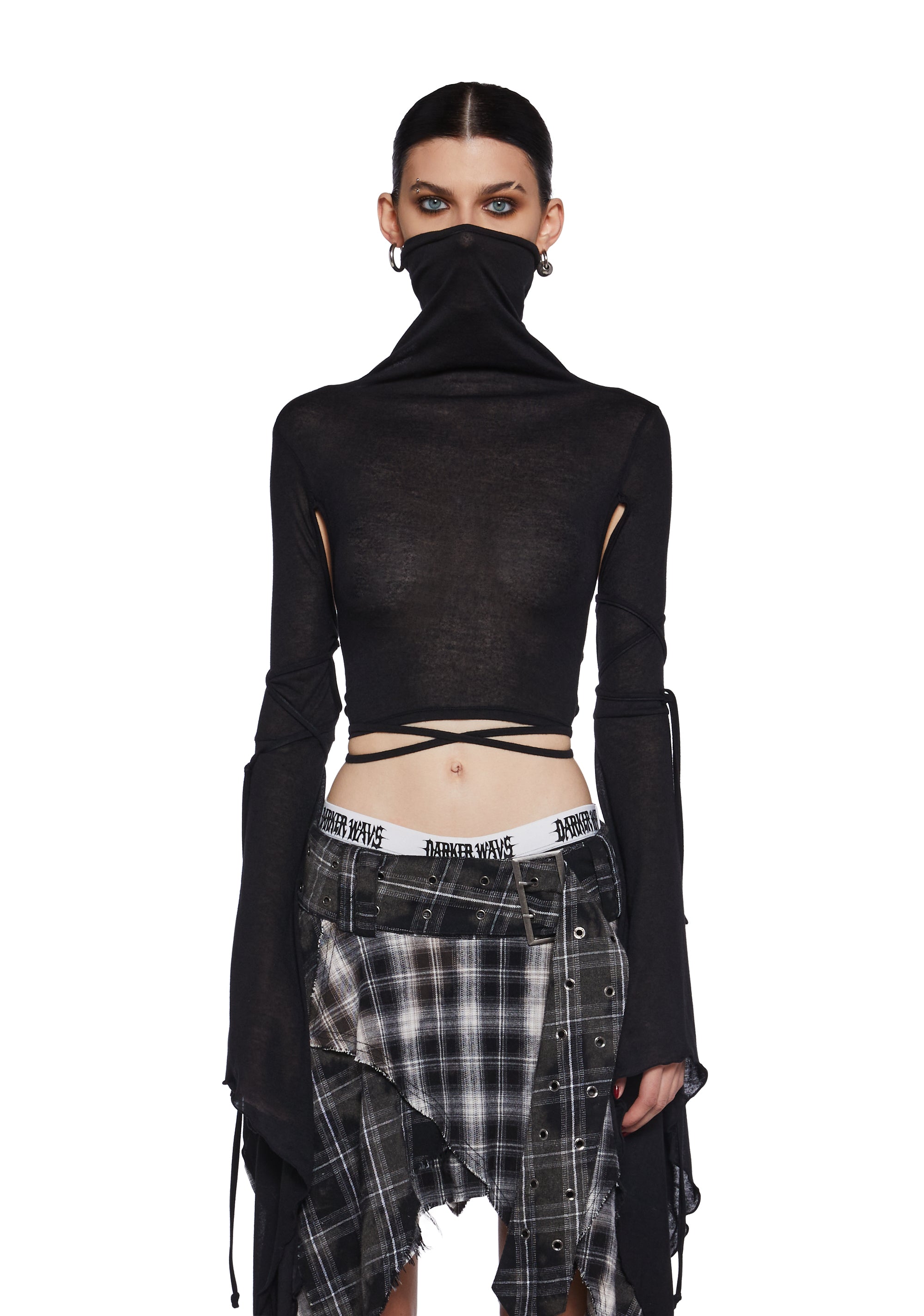 ☆韓国の人気☆【FALLETT】☆High neck long sleeve to.p☆ s1883924_f_r_darker_wavs_black