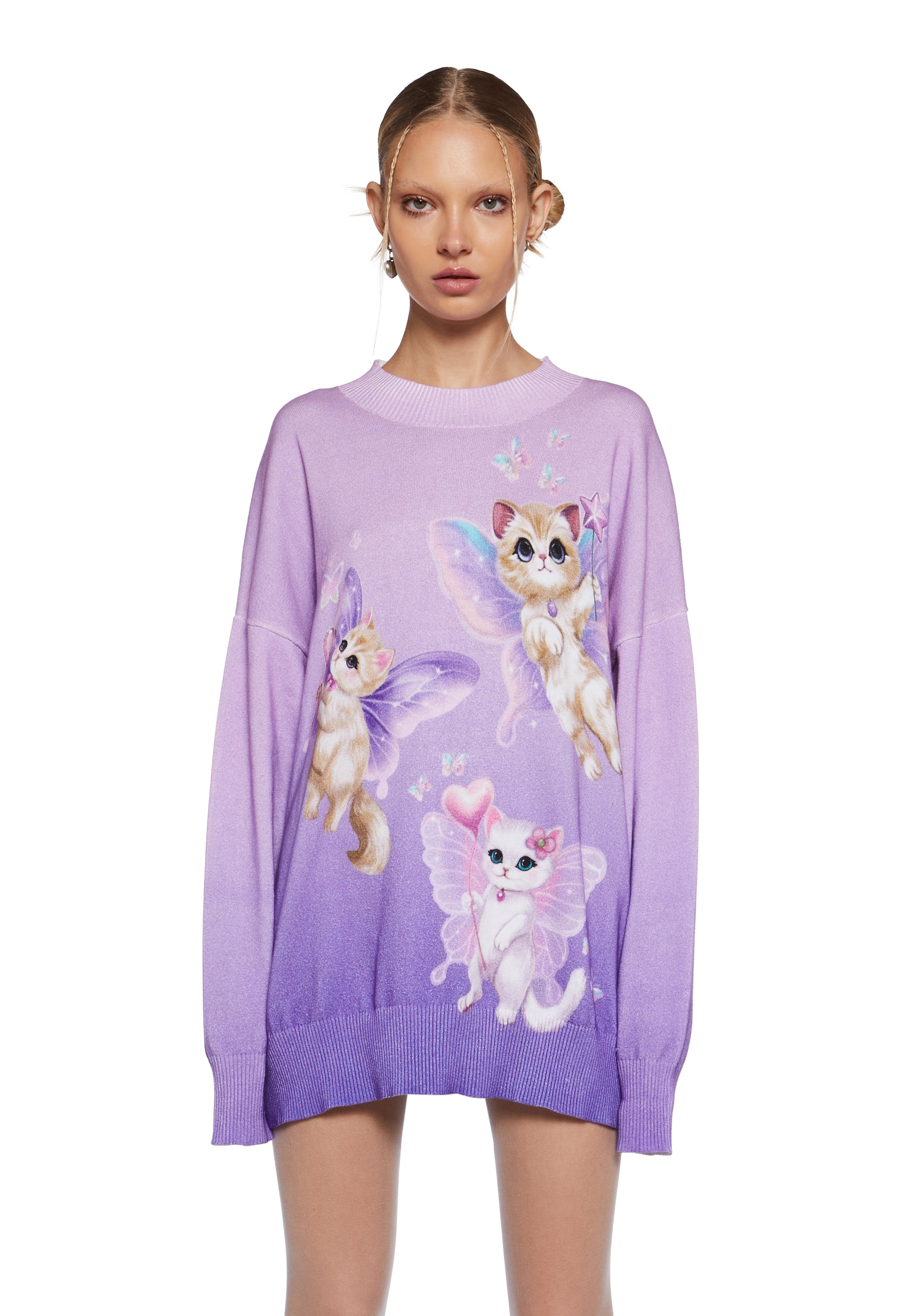 Spooky Kitty by Caitlin Snell mesh top main image 1