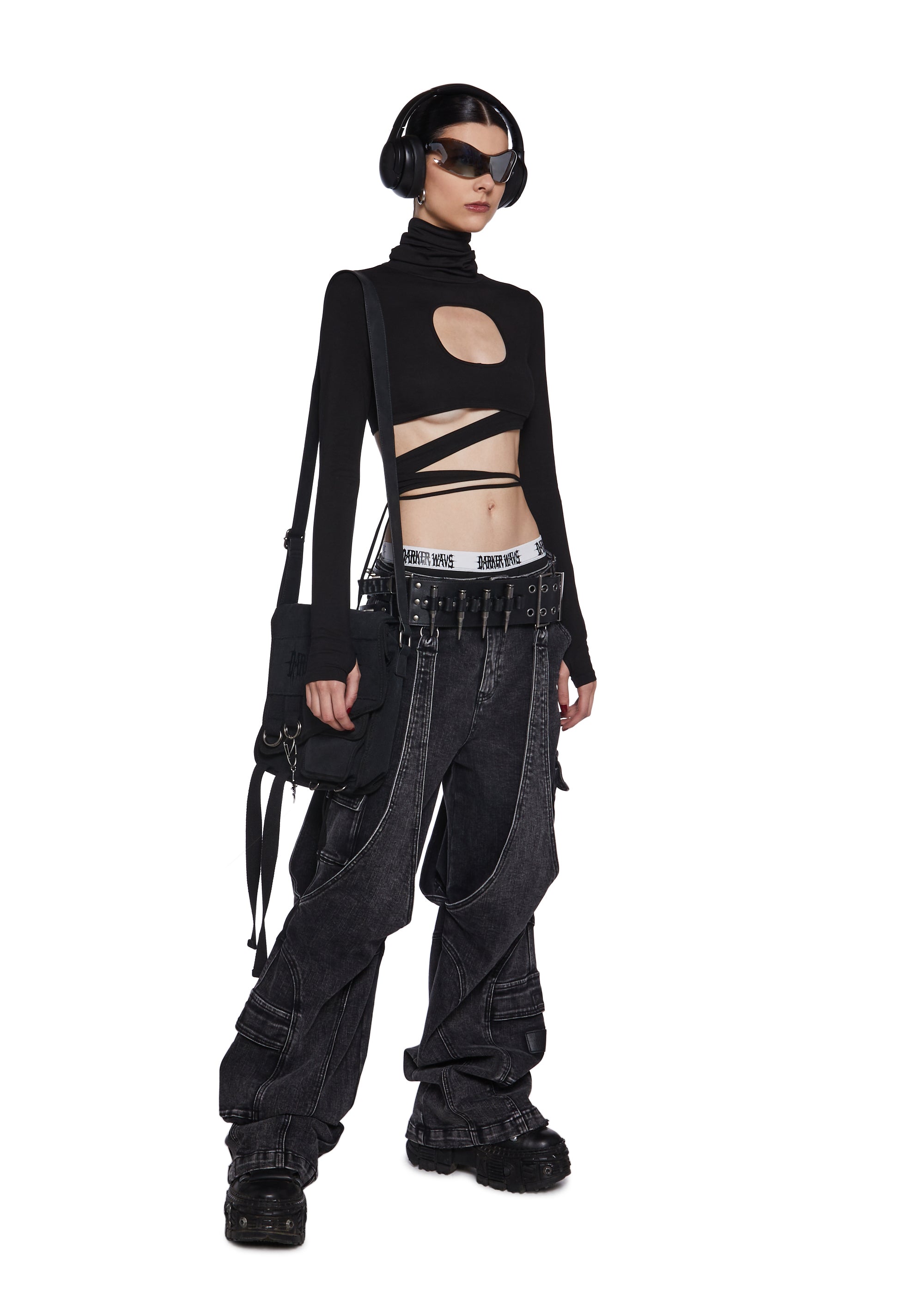 Warp Long Sleeve Wrap Top