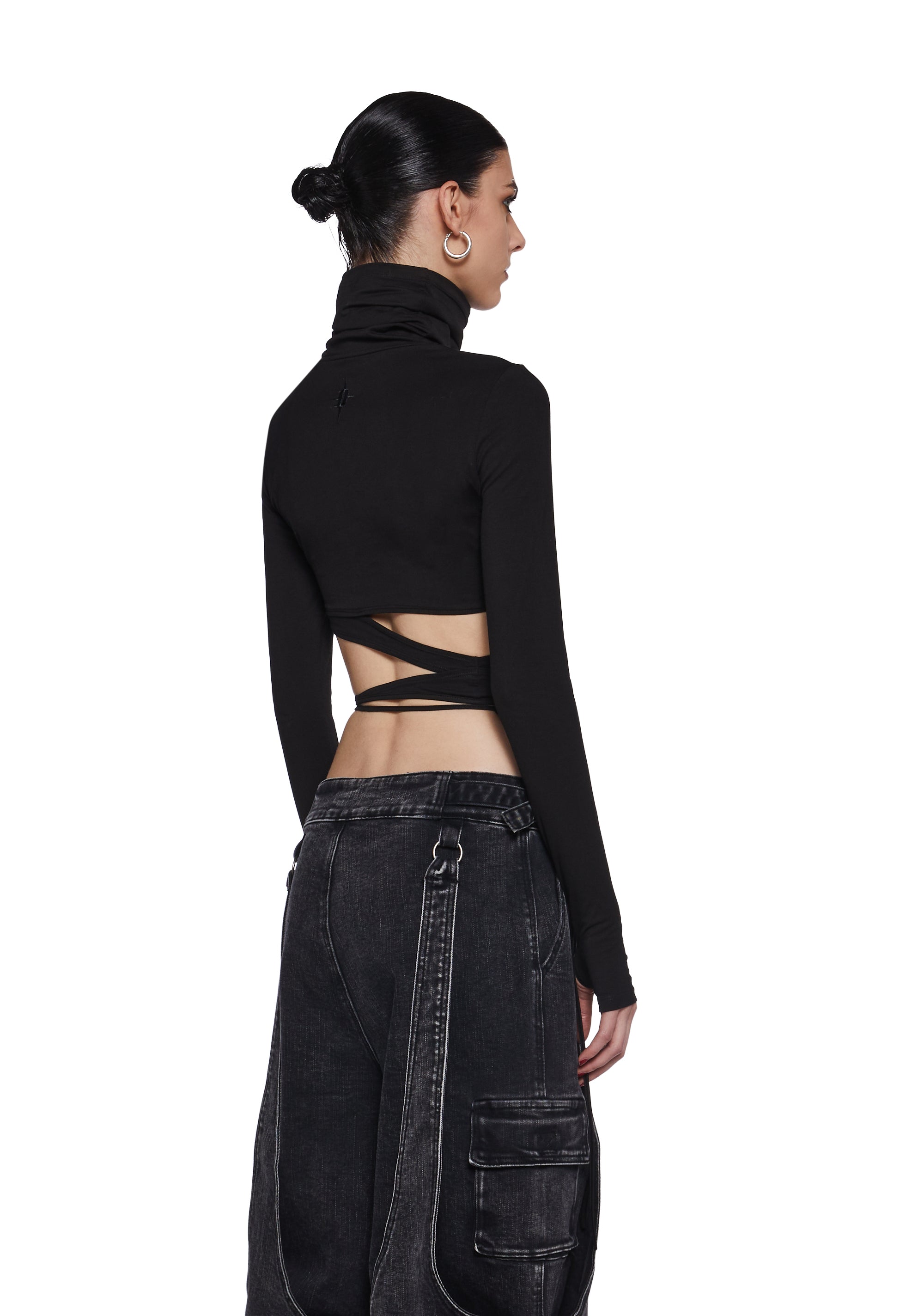 Warp Long Sleeve Wrap Top