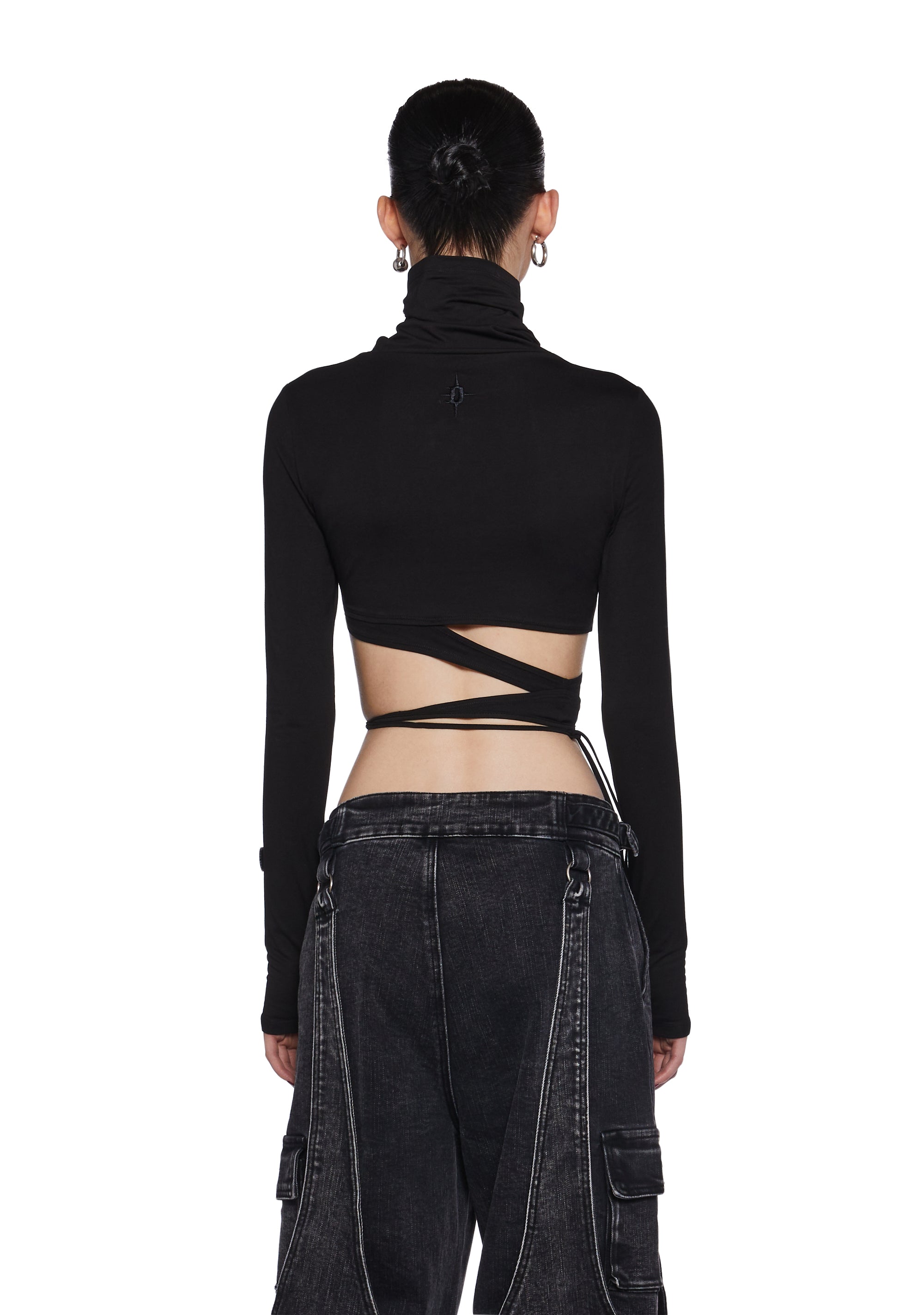 Warp Long Sleeve Wrap Top