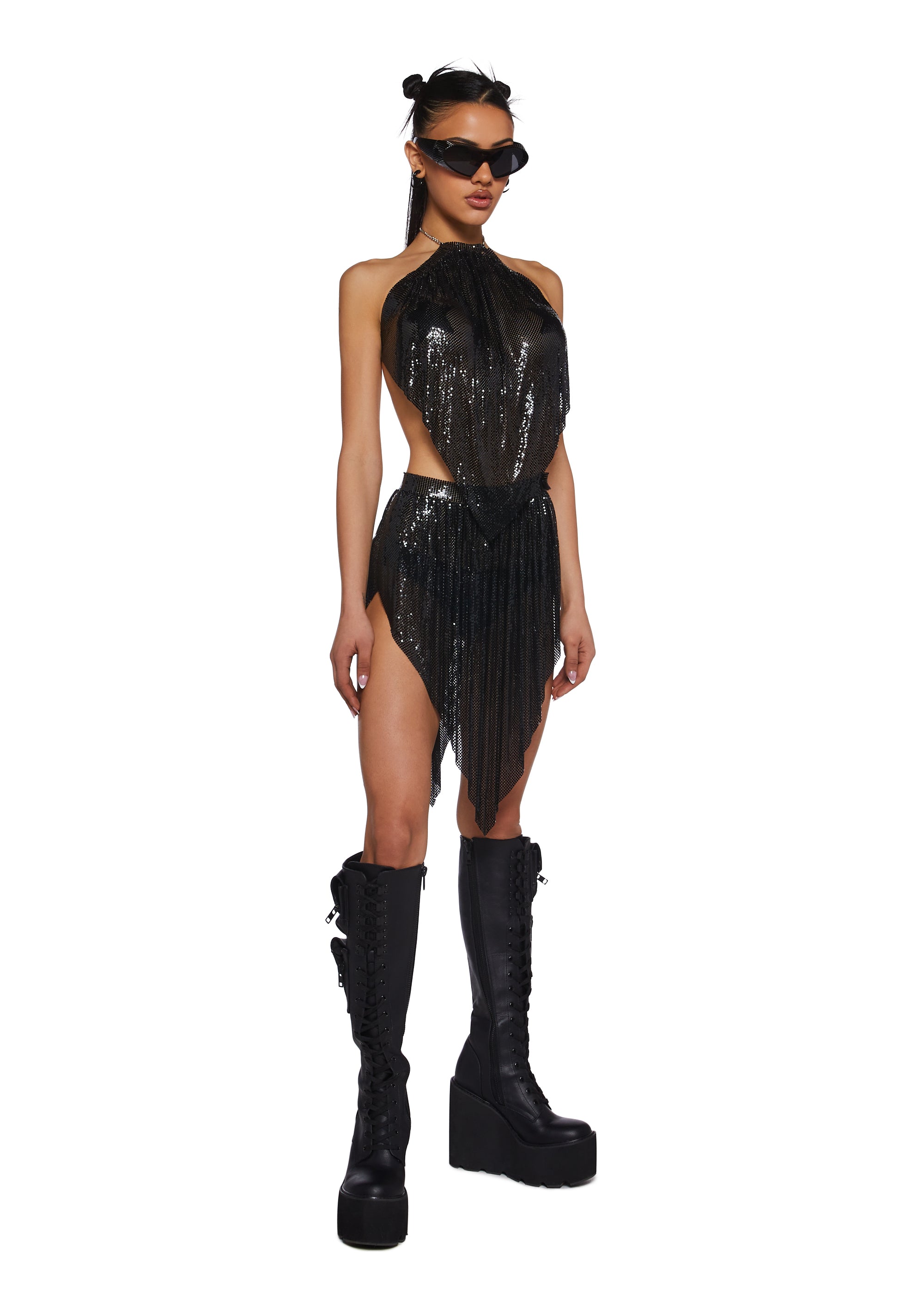 Futurism Flash Halter Top - alternate