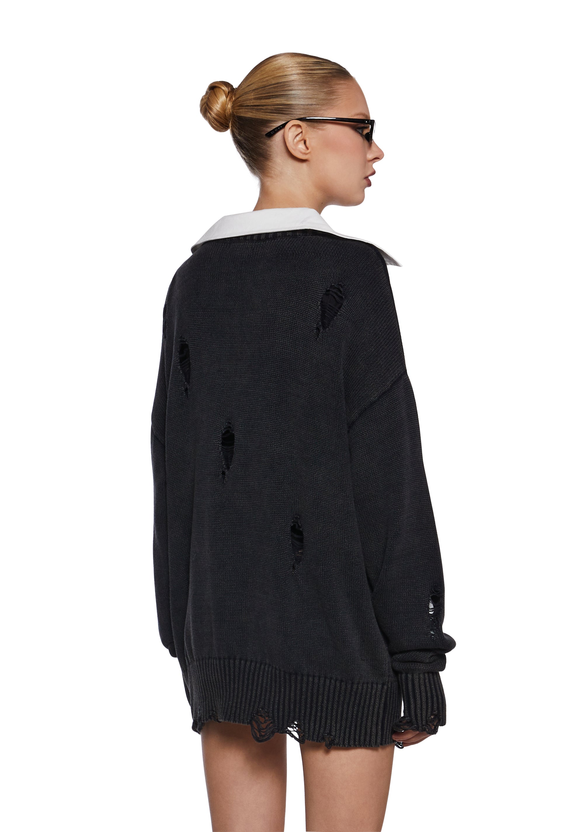Drama Starter Distressed Sweater