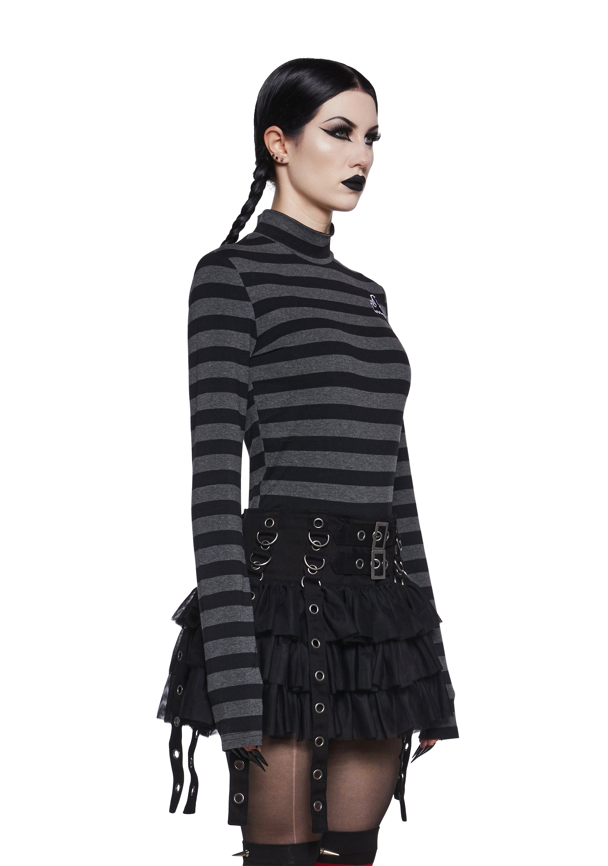 Never Meant To Be Mock Neck Top - Gray