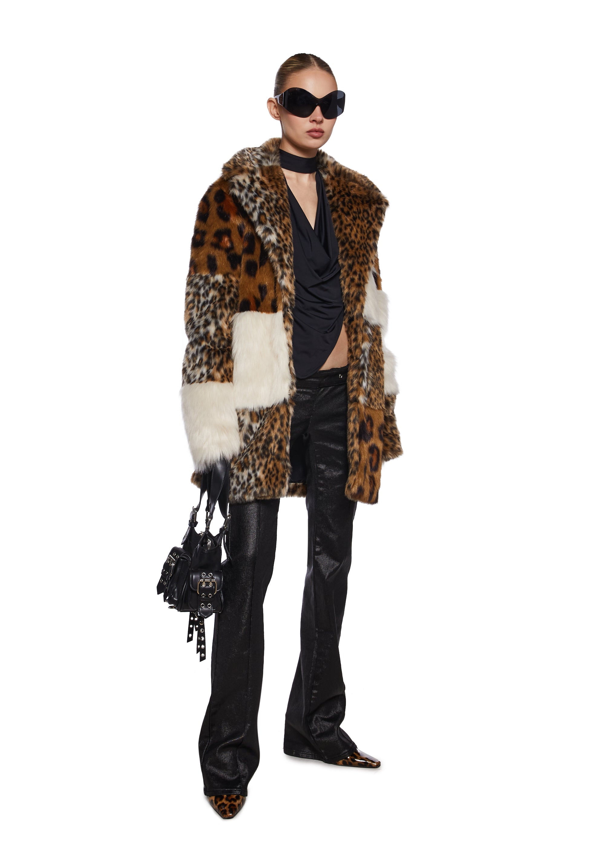 Supreme MM6 Maison Margiela Patchwork Faux Fur Coat (SS24